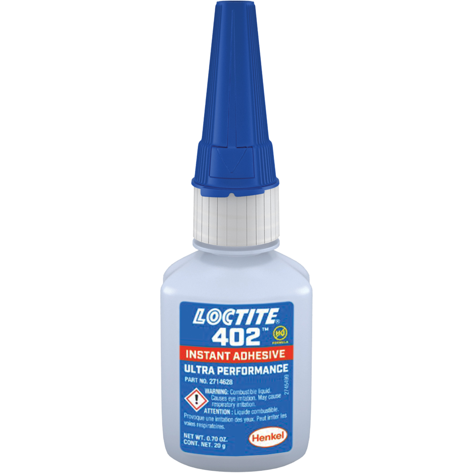 Adhésif instantané 402MC, Transparent, Bouteille, 20 g