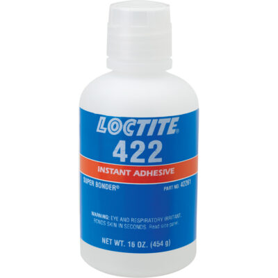 Adhésif instantané 422 Super BonderMD, Transparent, Bouteille, 16 oz
