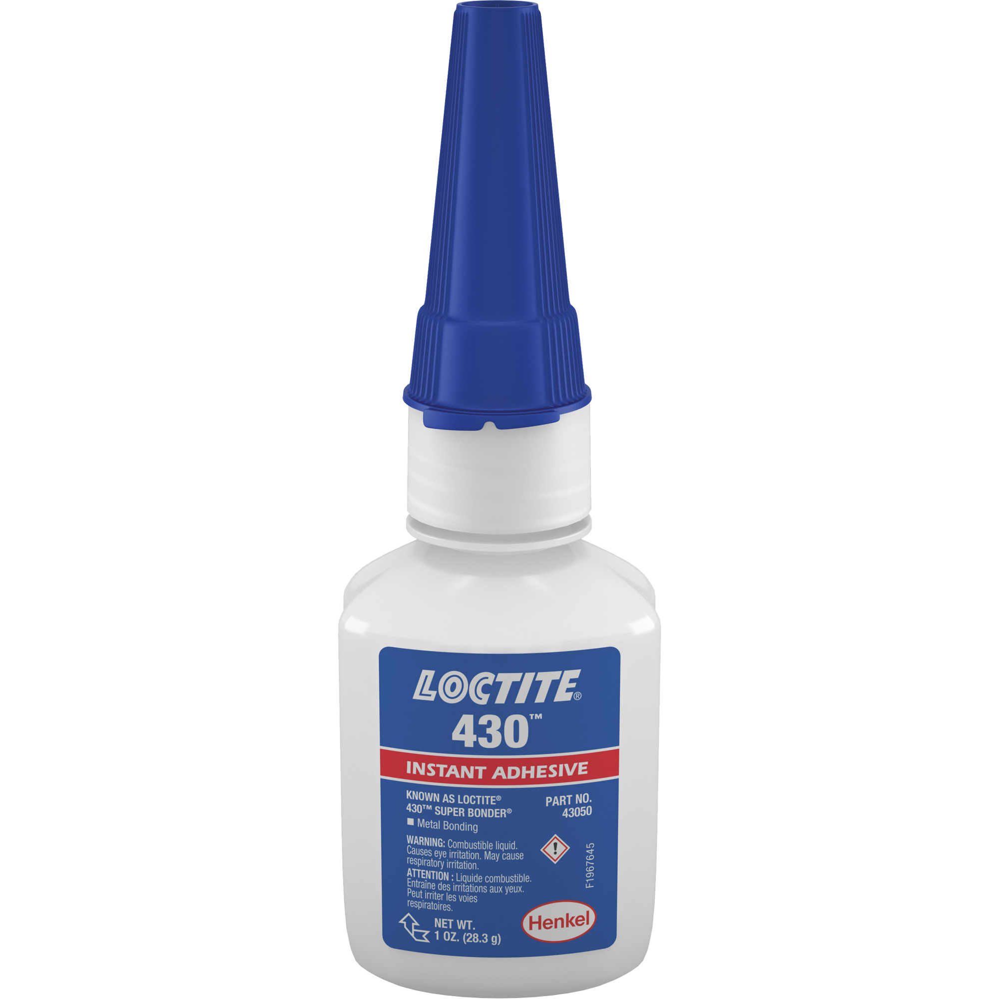 Adhésif instantané 430, Transparent, Bouteille, 1 liq. oz.