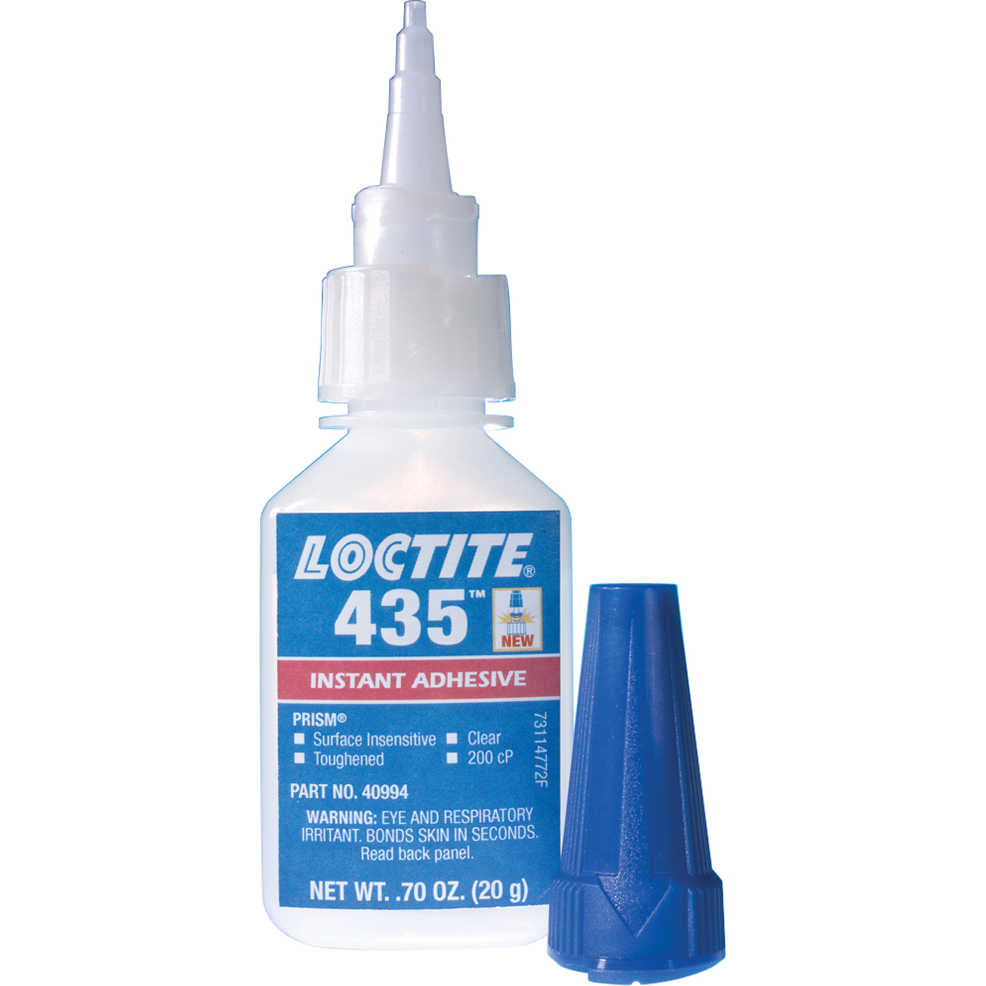 Adhésif instantané 431MC pour toute surface, Transparent, Bouteille, 20 g