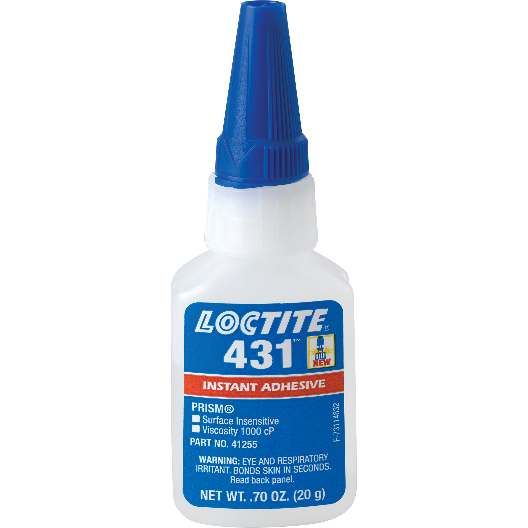 Adhésif instantané 431MC pour toute surface, Transparent, Bouteille, 20 g