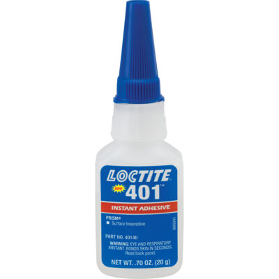 Adhésif instantané PrismMC 401, Transparent, Bouteille, 20 g