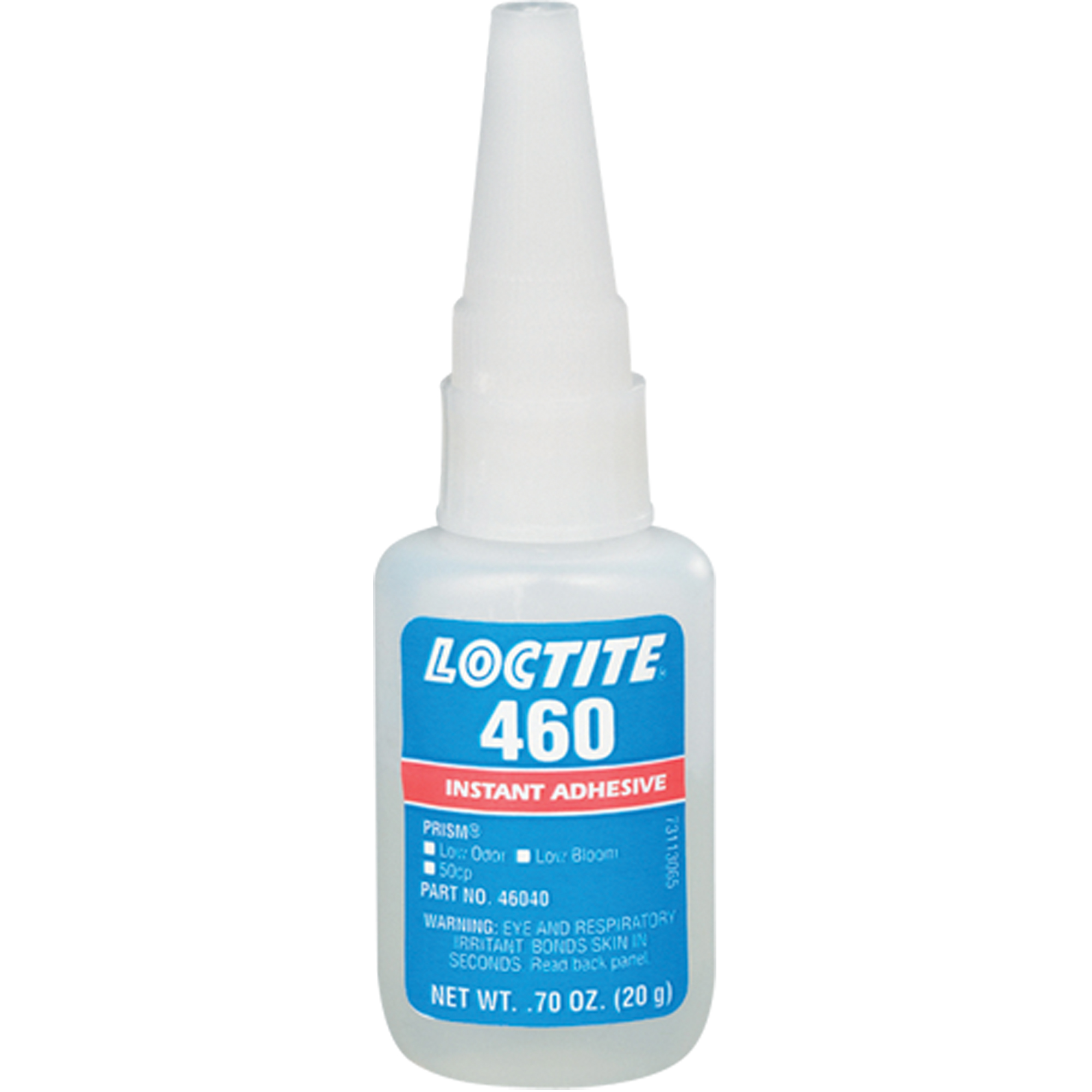 Adhésif instantané PrismMC 460, Transparent, Bouteille, 20 g