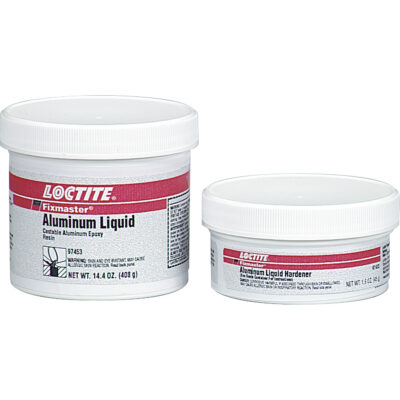Adhésif liquide d'aluminium FixmasterMD, 681 g, Trousse, Deux composants, Gris