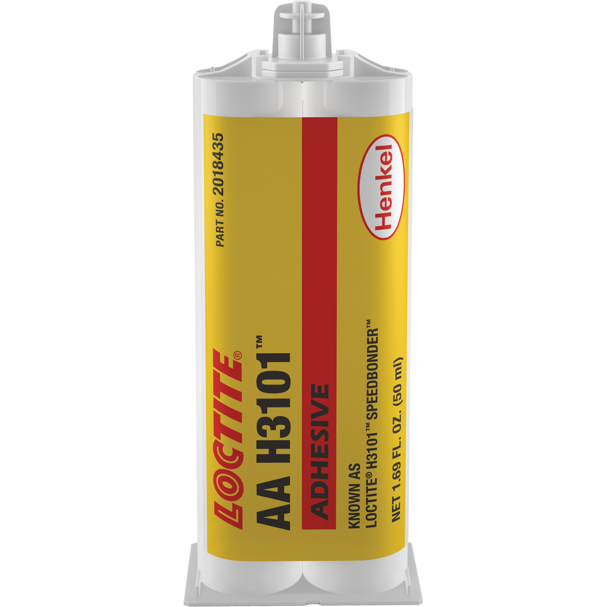 Adhésif Speedbonder H3101, Deux composants, Cartouche double, 50 ml, Transparent