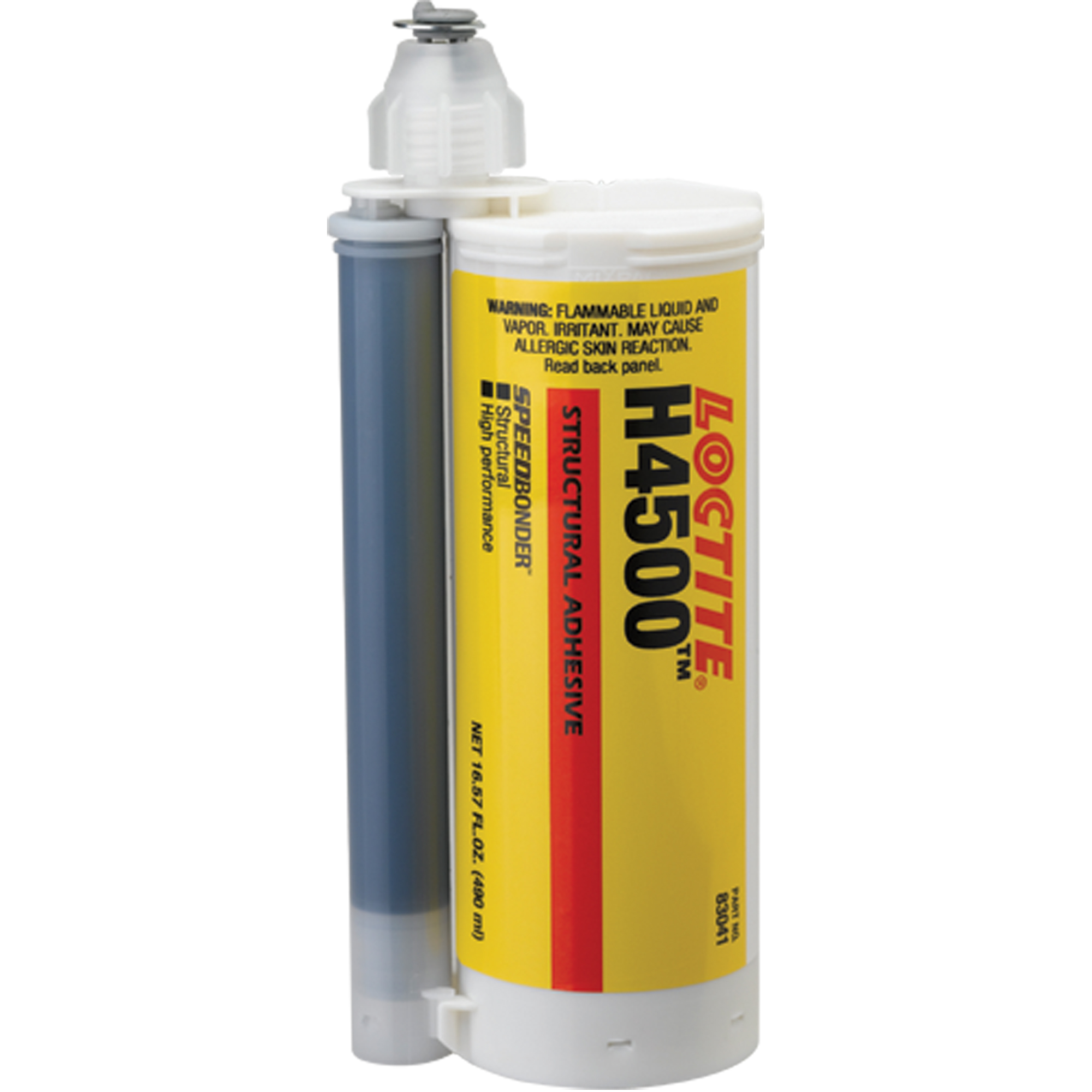 Adhésif structural SpeedbonderMC H4500, Deux composants, Cartouche double, 678 g, Gris