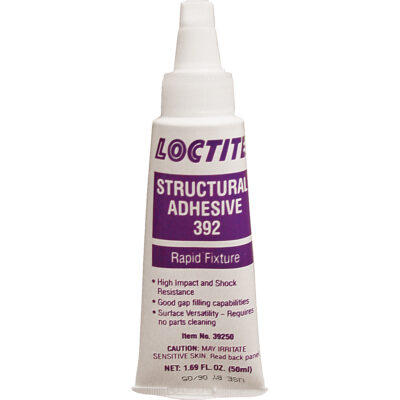 Adhésif structurel 392 fixation rapide, 73 g, Bouteille, Ambrée