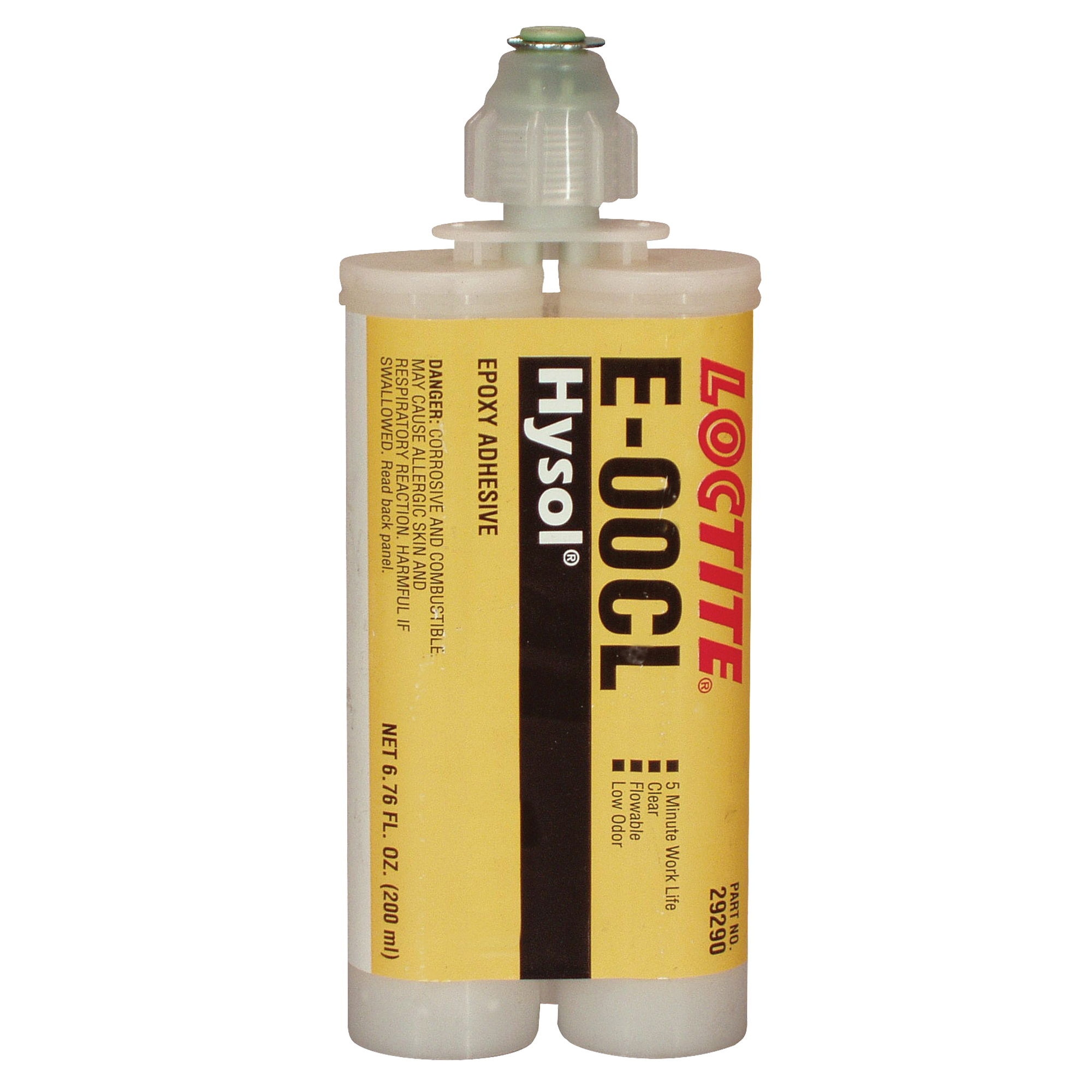 Adhésif structurel E-00CLMC, 200 ml, Cartouche double, Deux composants, Transparent