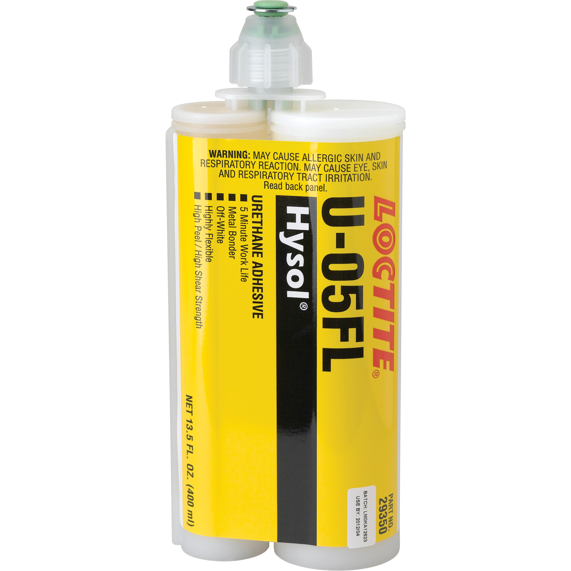 Adhésif uréthane HysolMC U-05FL, Deux composants, Cartouche double, 622 g, Blanc cassé