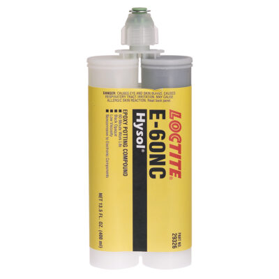 Adhésifs structuraux non corrosifs pour les composants électriques E-60NCMC, 400 ml, Cartouche double, Deux composants, Noir