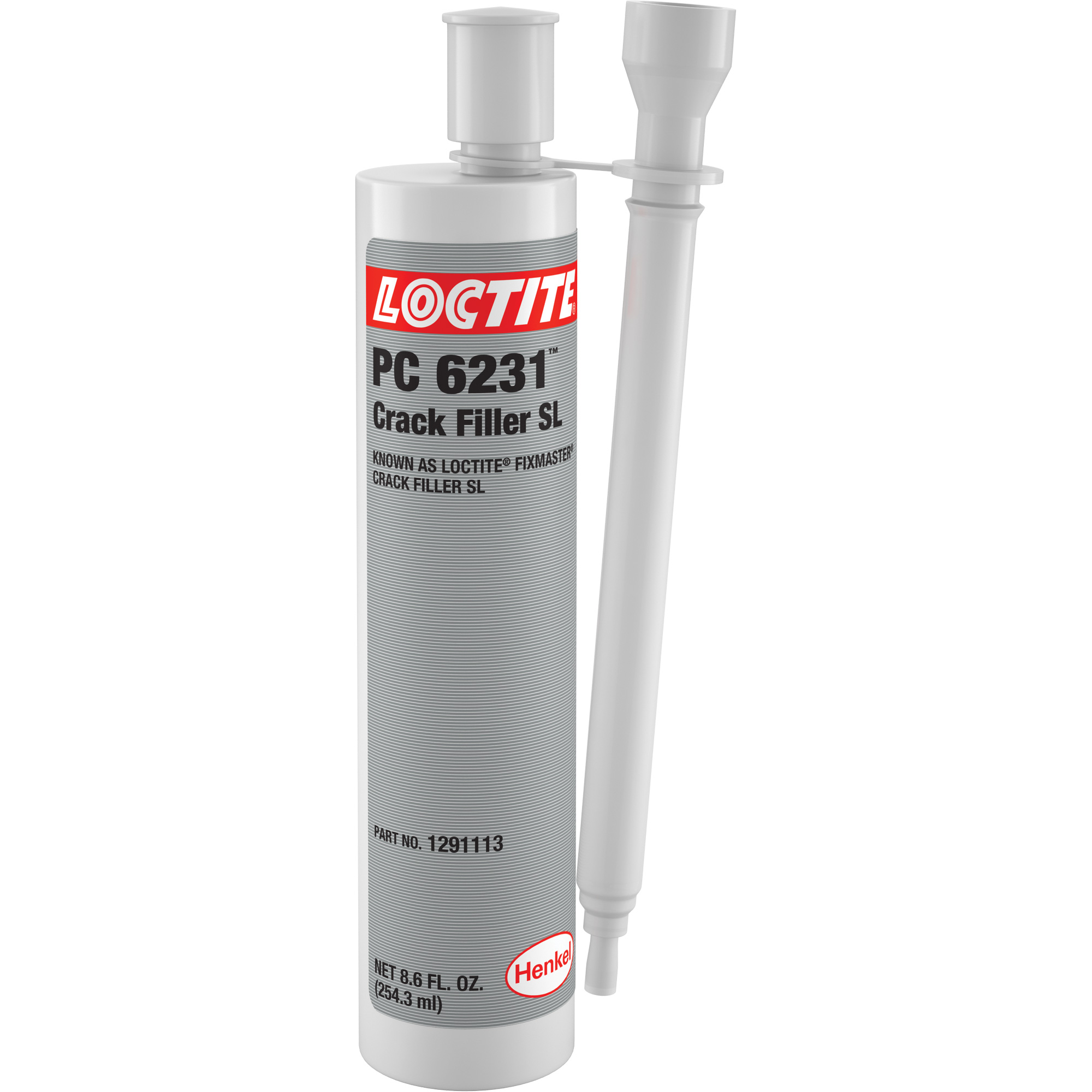 Bouche-fentes SL LoctiteMD FixmasterMD, 8,6 oz liq., Cartouche double, Gris