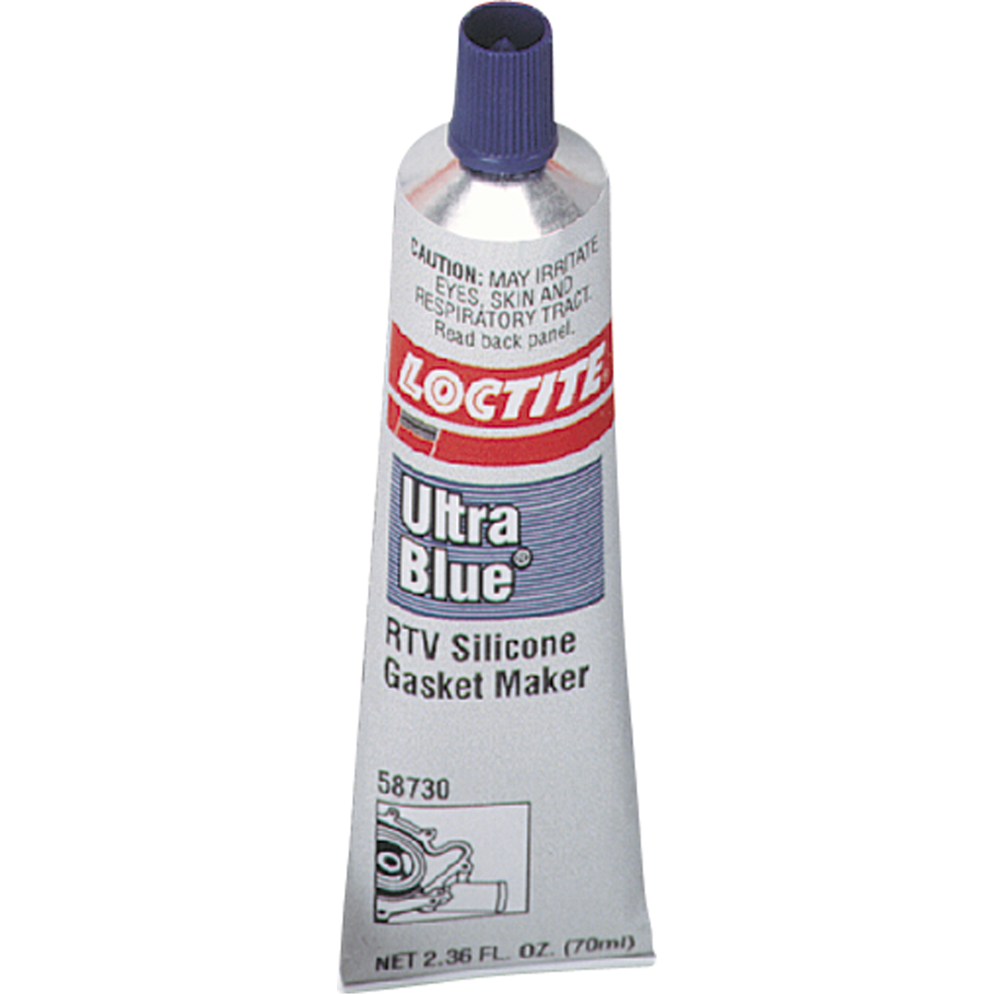 Composé à joints de silicone RTV haute performance 587, Tube, Bleu