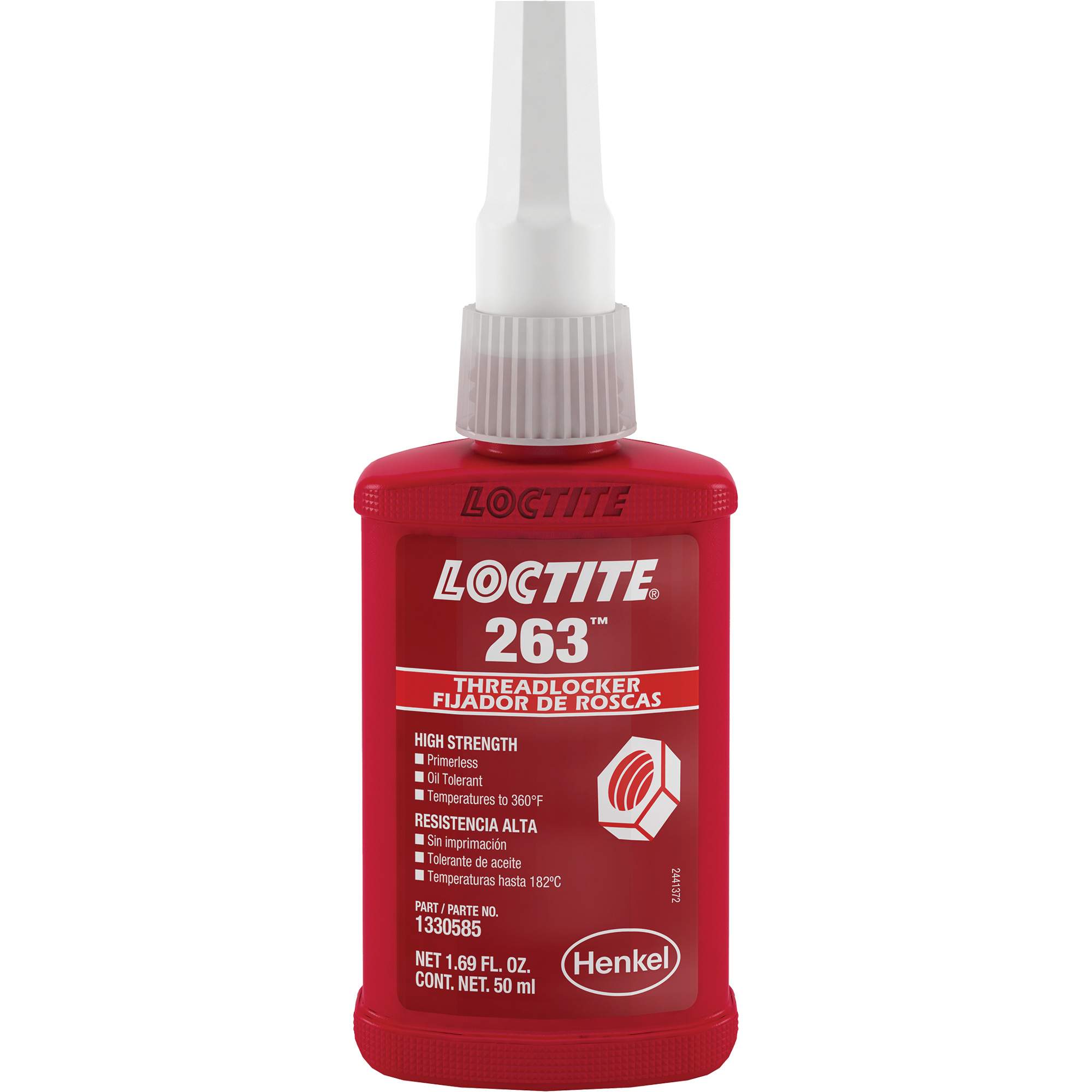 Composé de blocage 263 séchage rapide, Rouge, Élevé, 50 ml, Bouteille