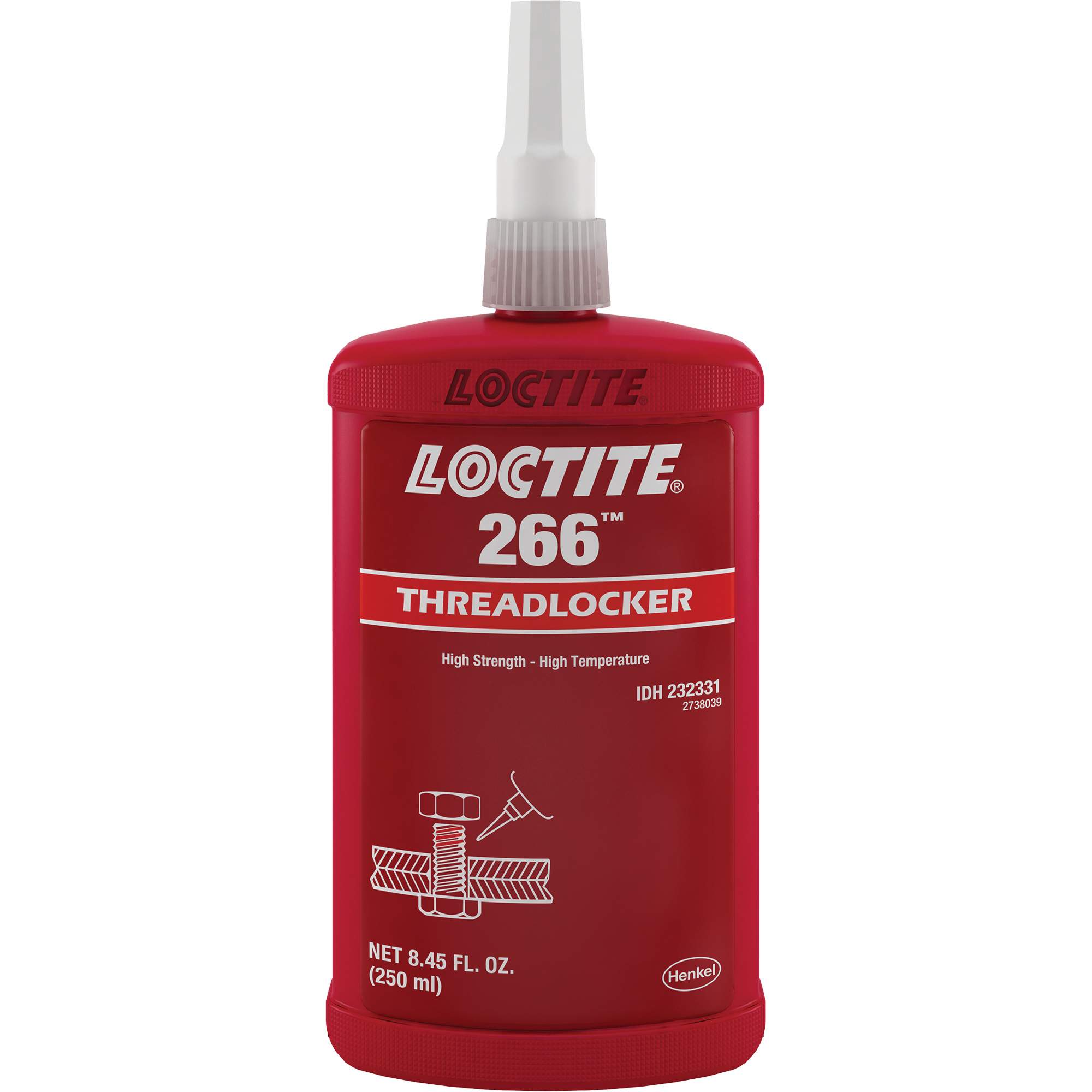 Composé de blocage 266, Rouge, Élevé, 250 ml, Bouteille