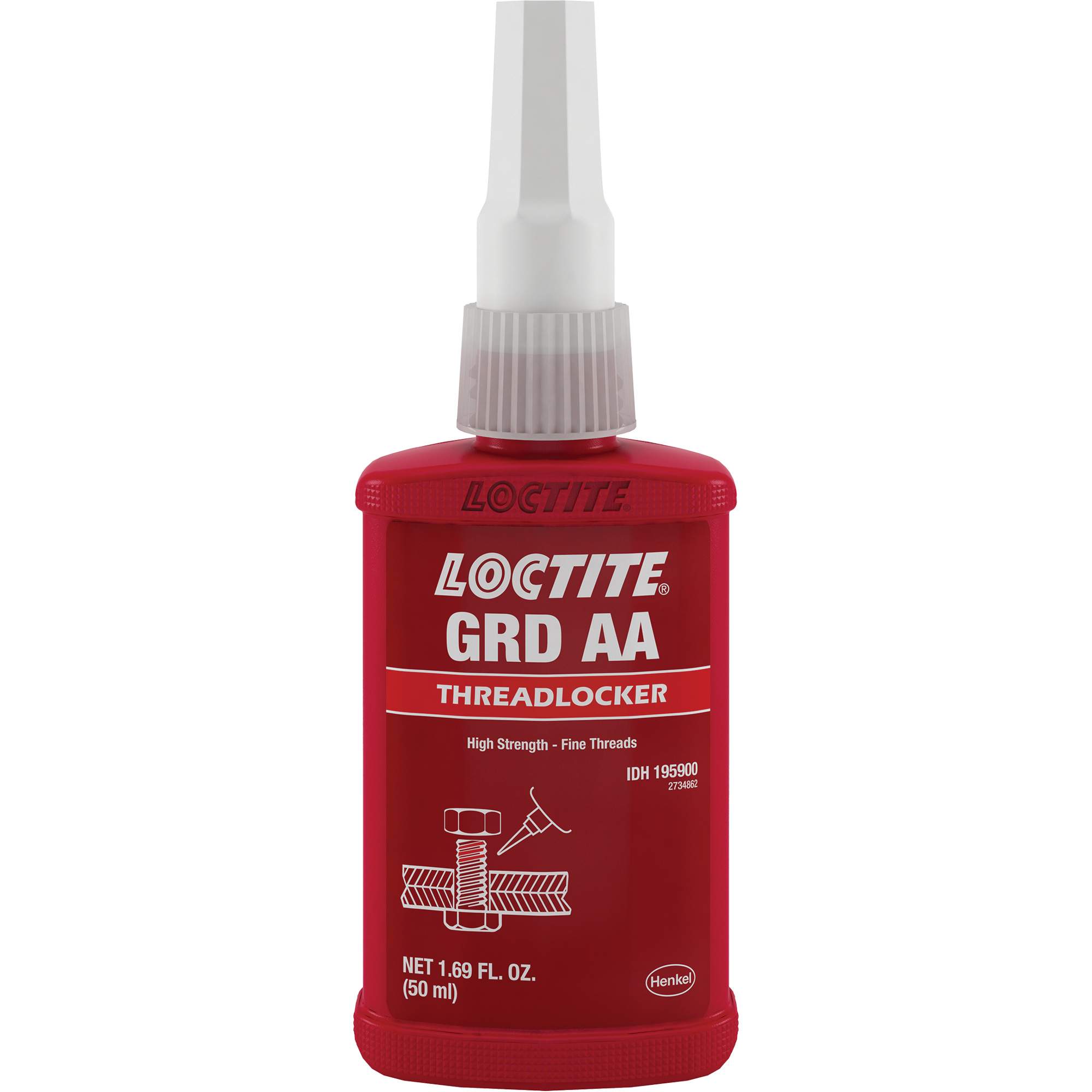 Composé de blocage de calibre lettre AA et mèche, Vert, Élevé, 50 ml, Bouteille