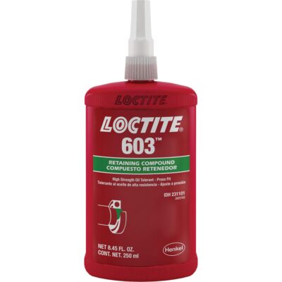 Composé de retenue LoctiteMD 603, 250 ml, Bouteille, Vert