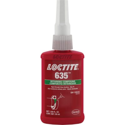 Composé de retenue LoctiteMD 635, 50 ml, Bouteille, Vert