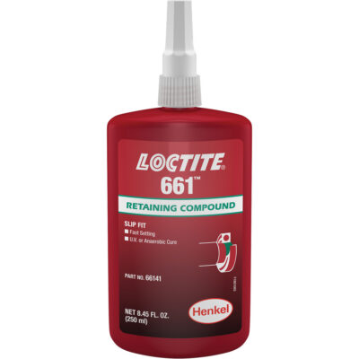 Composé de retenue LoctiteMD 661, 250 ml, Bouteille, Jaune