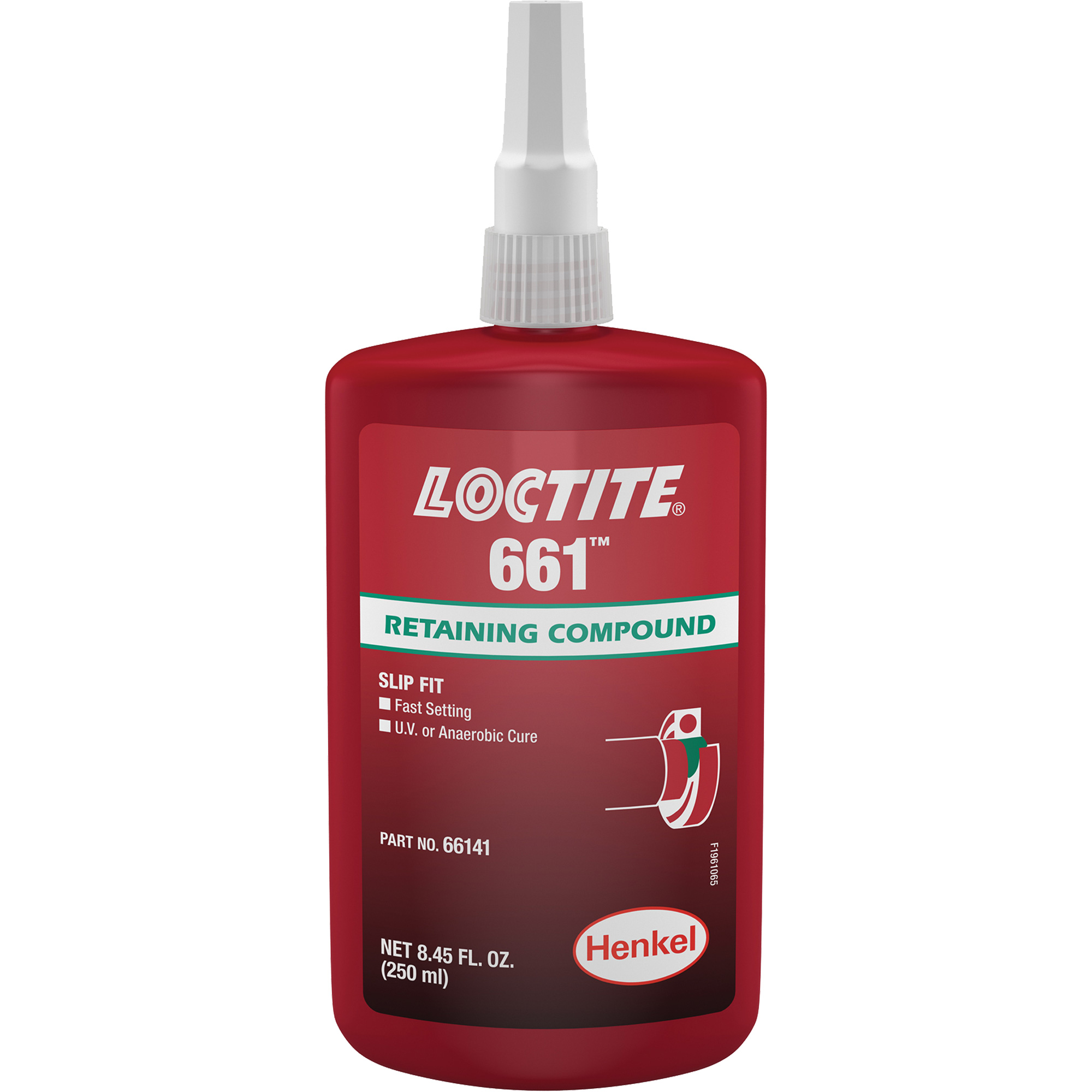 Composé de retenue LoctiteMD 661, 250 ml, Bouteille, Jaune