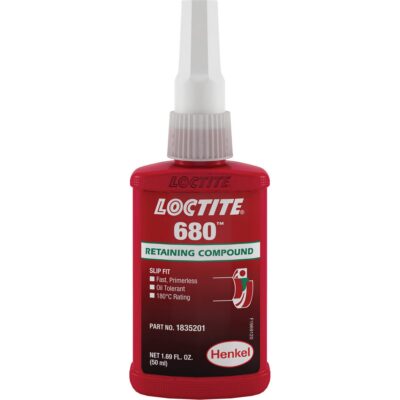 Composé de retenue LoctiteMD 680, 50 ml, Bouteille, Vert