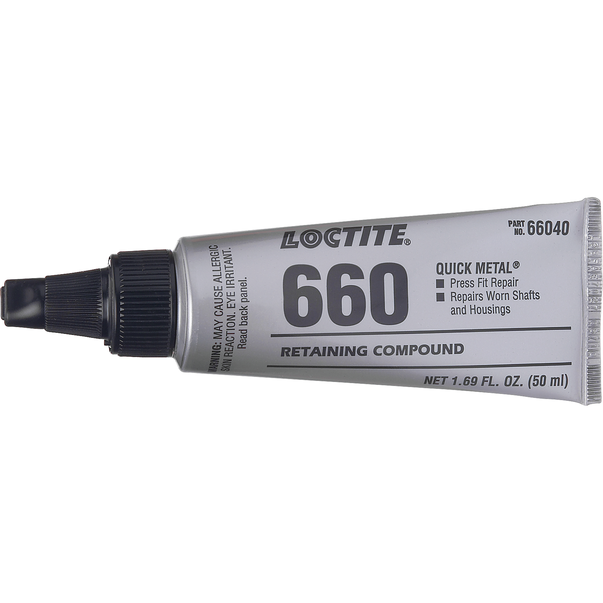 Composé de retenue pour réparation ajusté à la presse Quick MetalMC 660, 50 ml, Tube, Argent