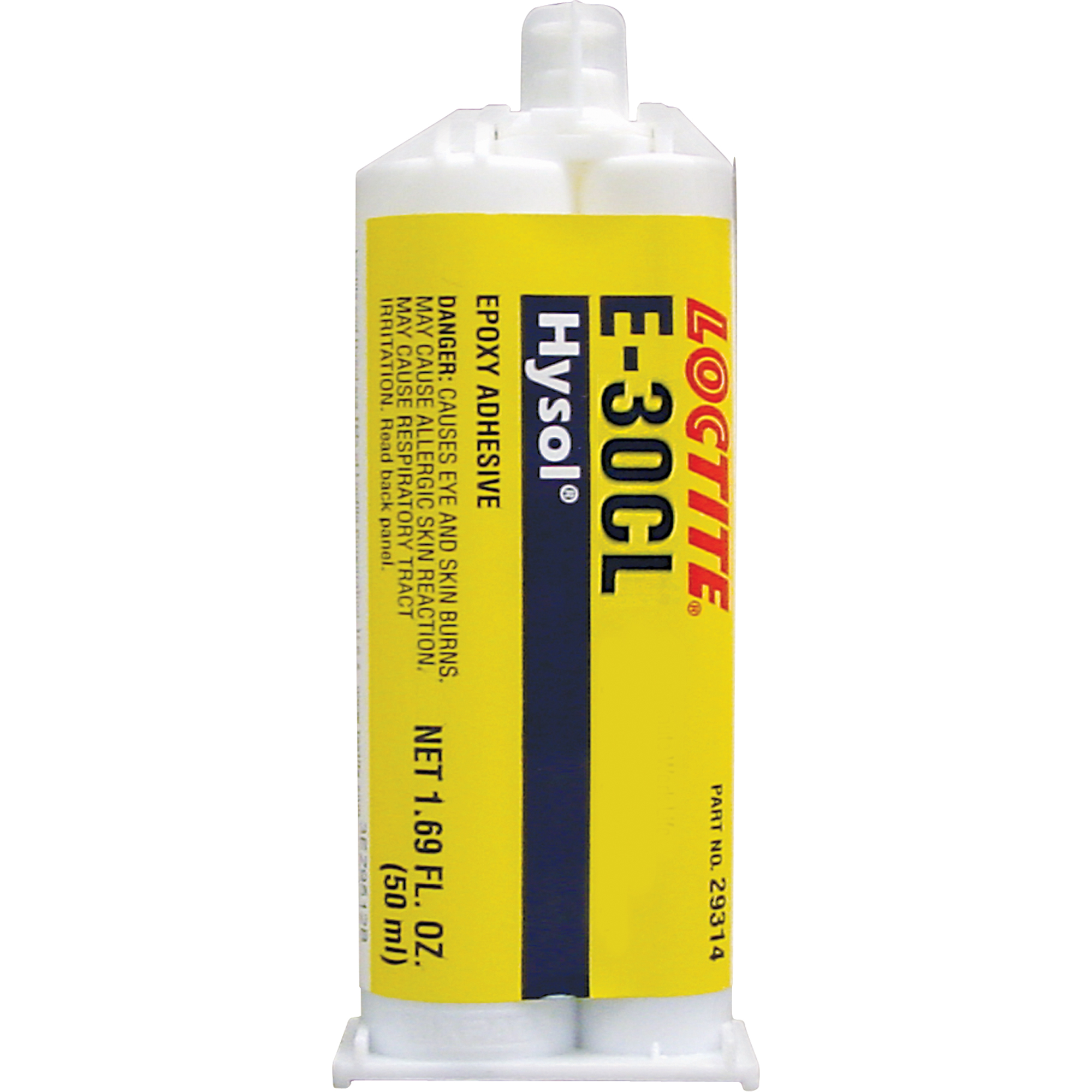 Époxyde HysolMC E-30HP, Deux composants, Cartouche double, 77 g, Transparent