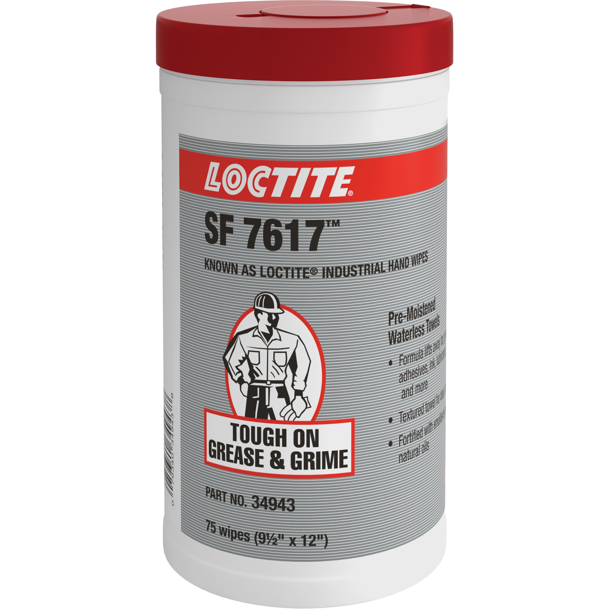 Essuie-mains industriels SF 7617MC, 75 lingettes, 12" x 9-1/2"