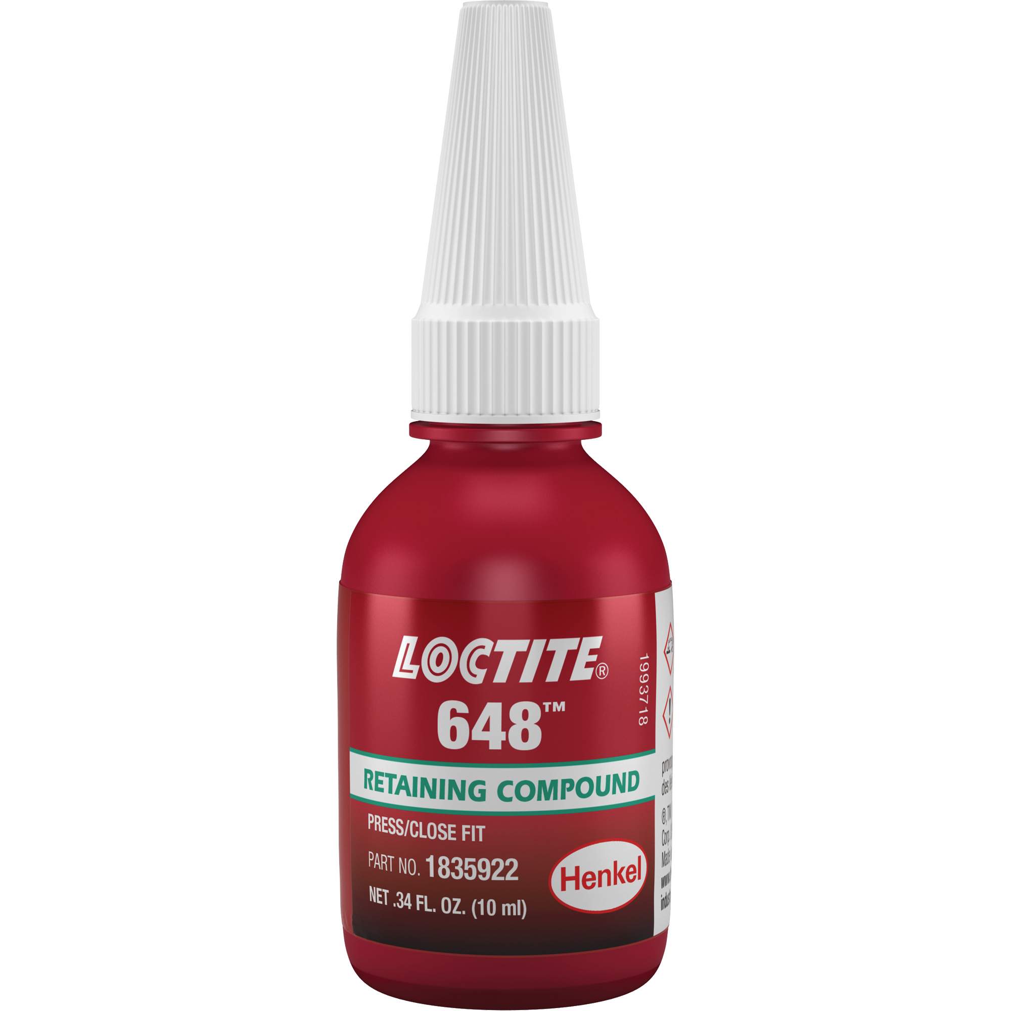 Pâte de rattrapage de jeu haute résistance à séchage rapide 648MC, 10 ml, Bouteille, Vert