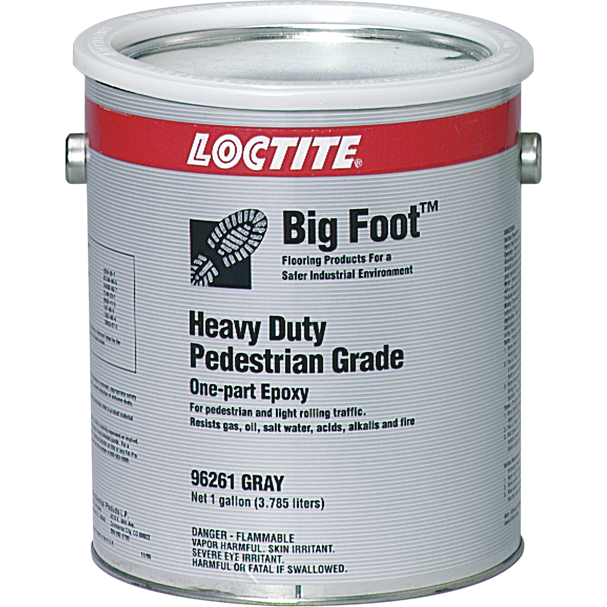 Revêtement antidérapant robuste pour plancher Big FootMC de calibre piéton, 1 gal., Époxy, Gris