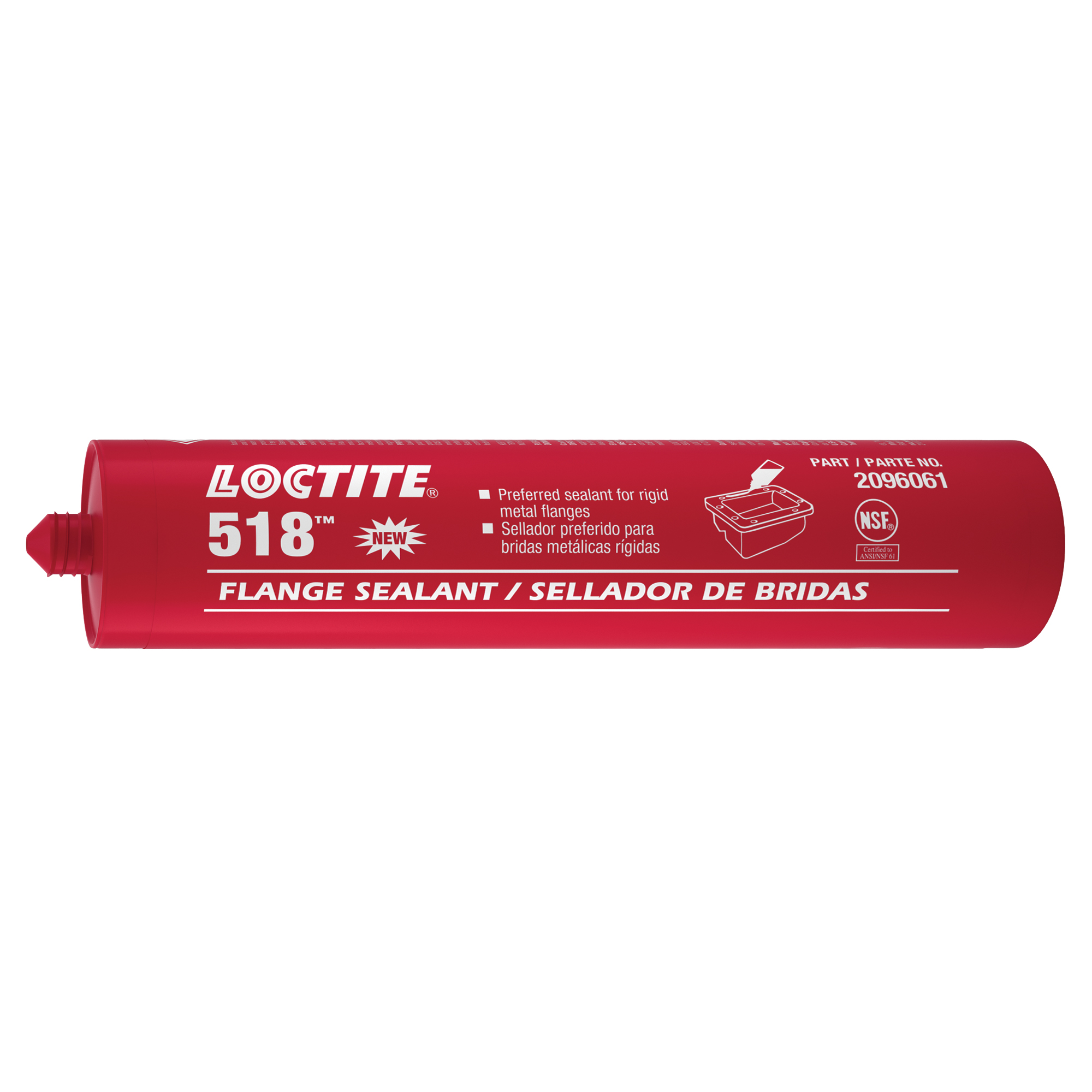 Scellant à collerettes 518MC, Cartouche, Rouge