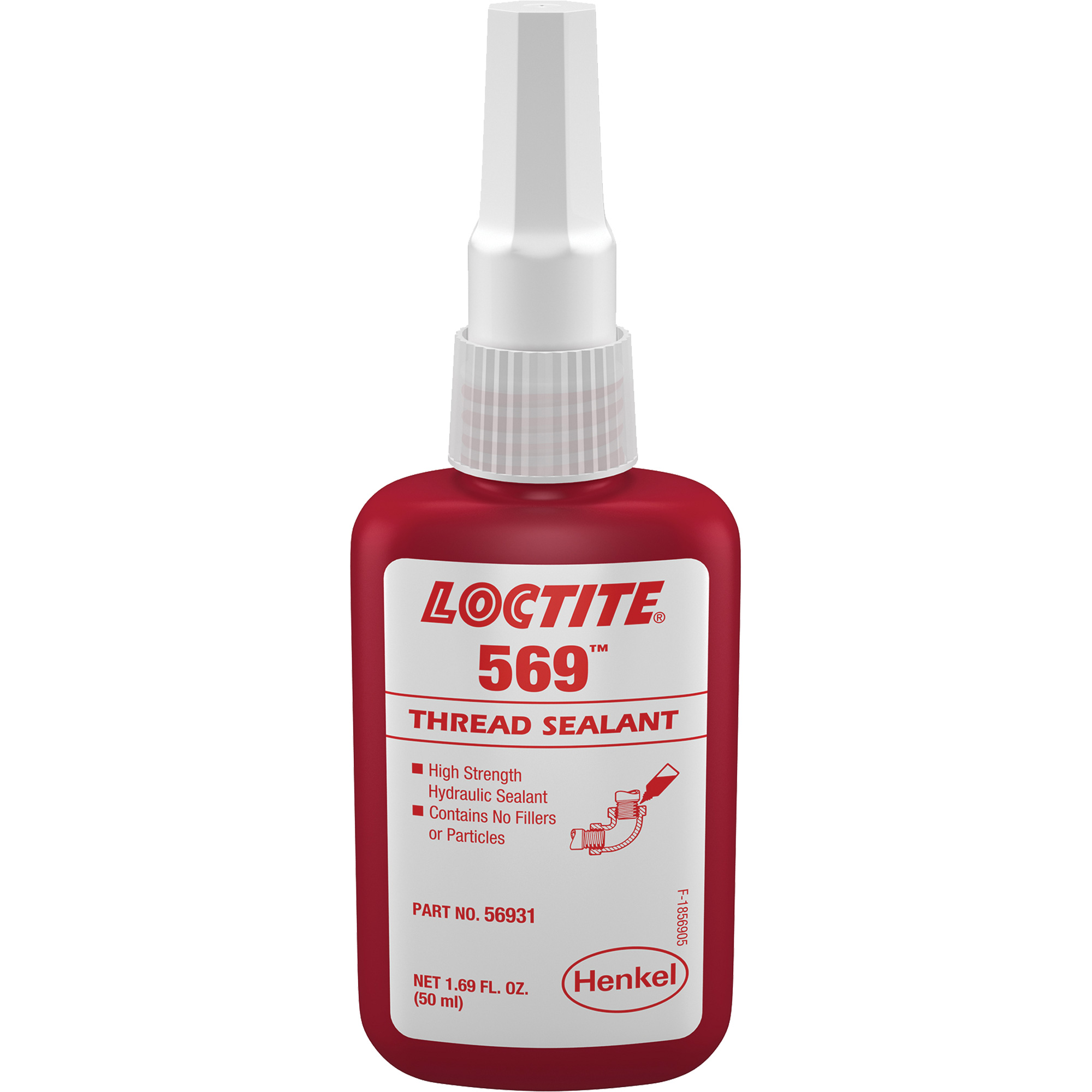 Scellant à filet hydraulique 569, Bouteille, 50 ml, -54° C - 149° C/-65° F - 300° F