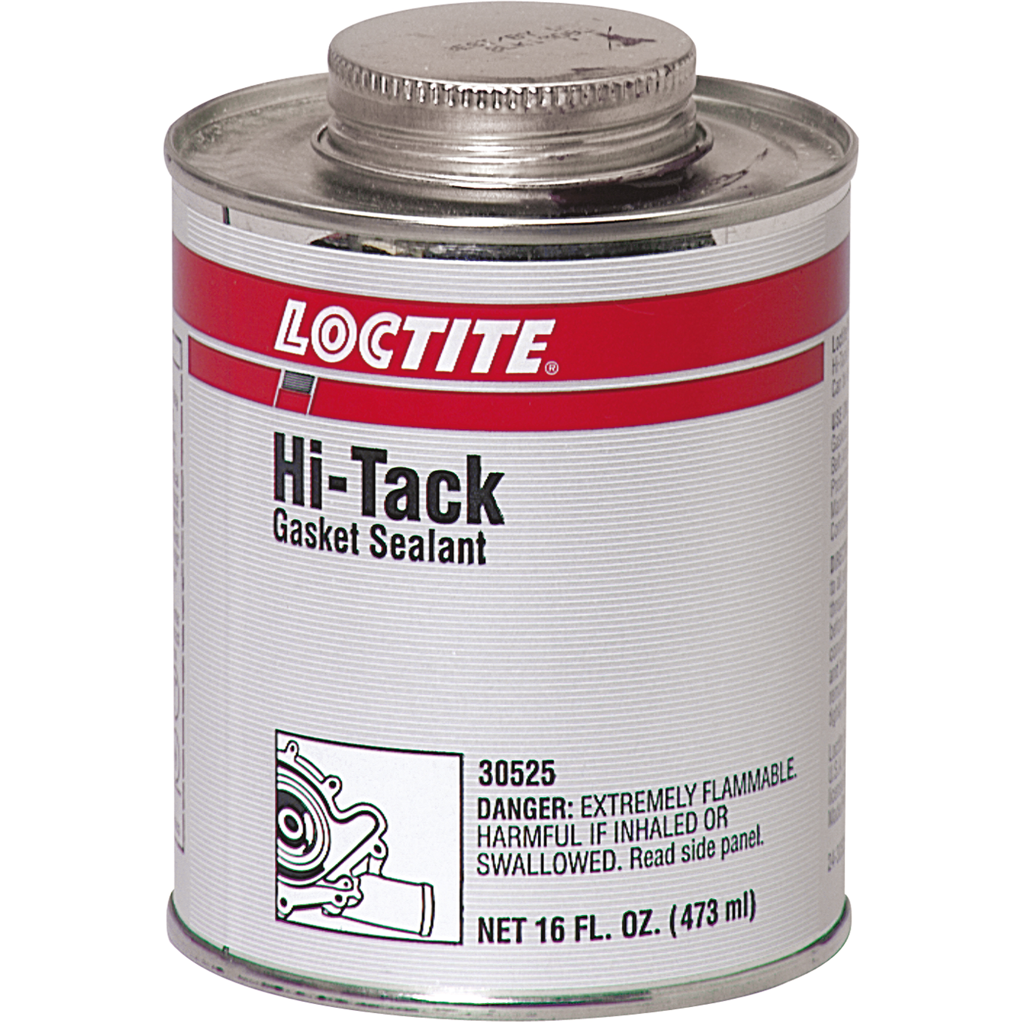 Scellant à joint Hi-Tack, Canette à brosse, Rouge