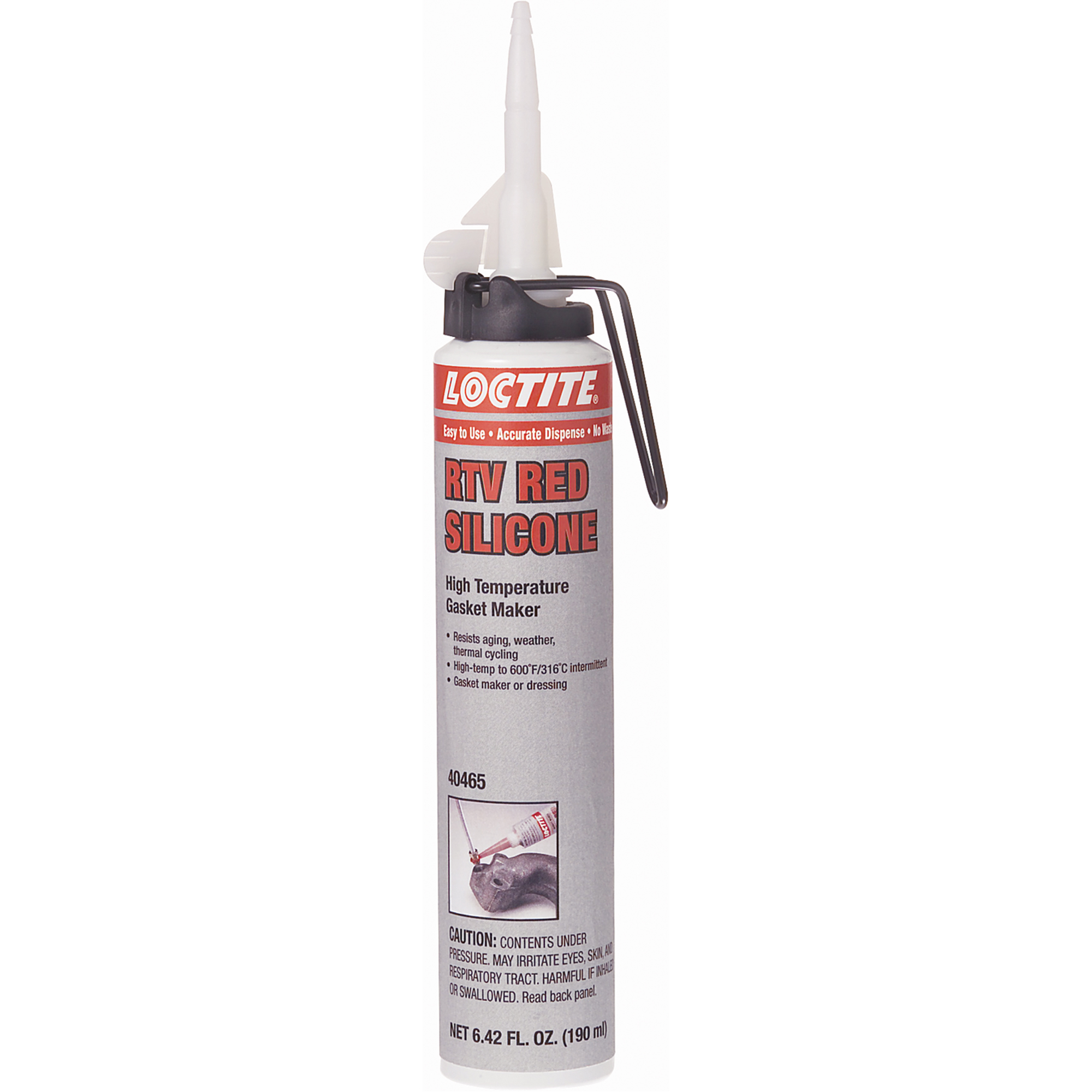 Scellant adhésif à la silicone SuperflexMC haute température RTV, Cartouche, Rouge