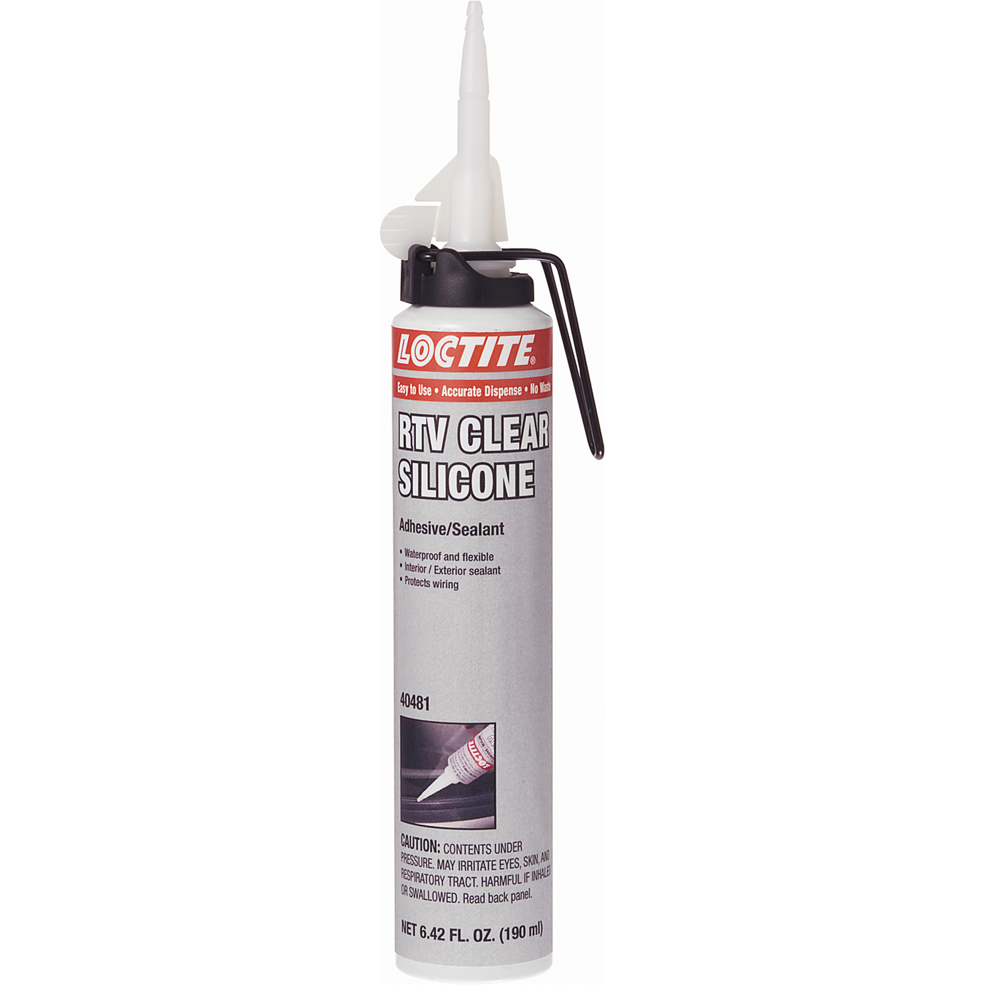 Scellant adhésif à la silicone SuperflexMC RTV, Cartouche, Transparent