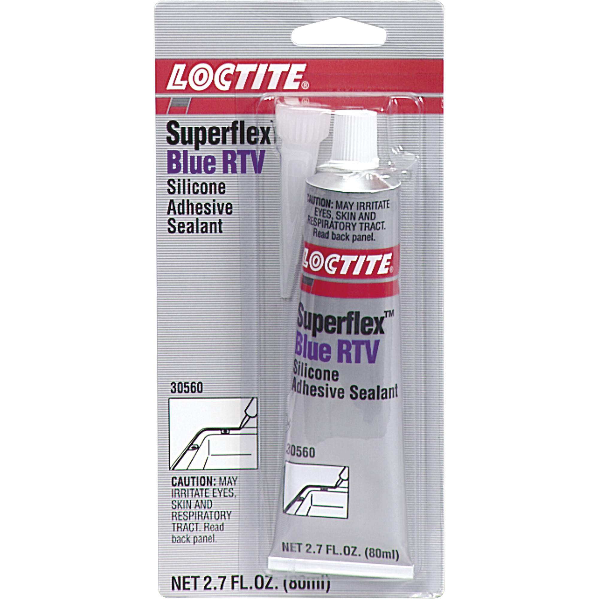 Scellant adhésif à la silicone SuperflexMC RTV, Tube, Bleu