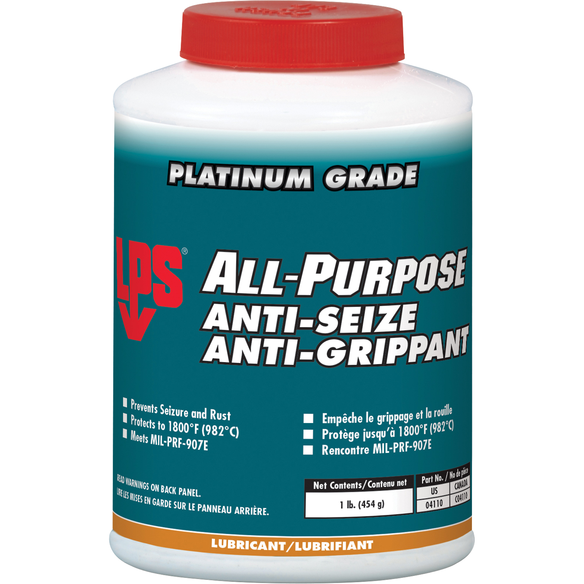 Antigrippant tout usage, 1 lb, Bouteille, 1800°F (982°C) Temp max.