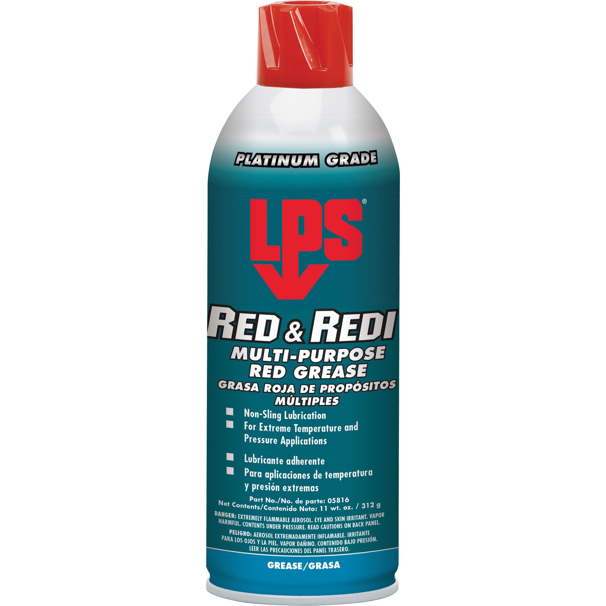 Graisse rouge Red & Redi tout usage, 16 oz, Canette aérosol