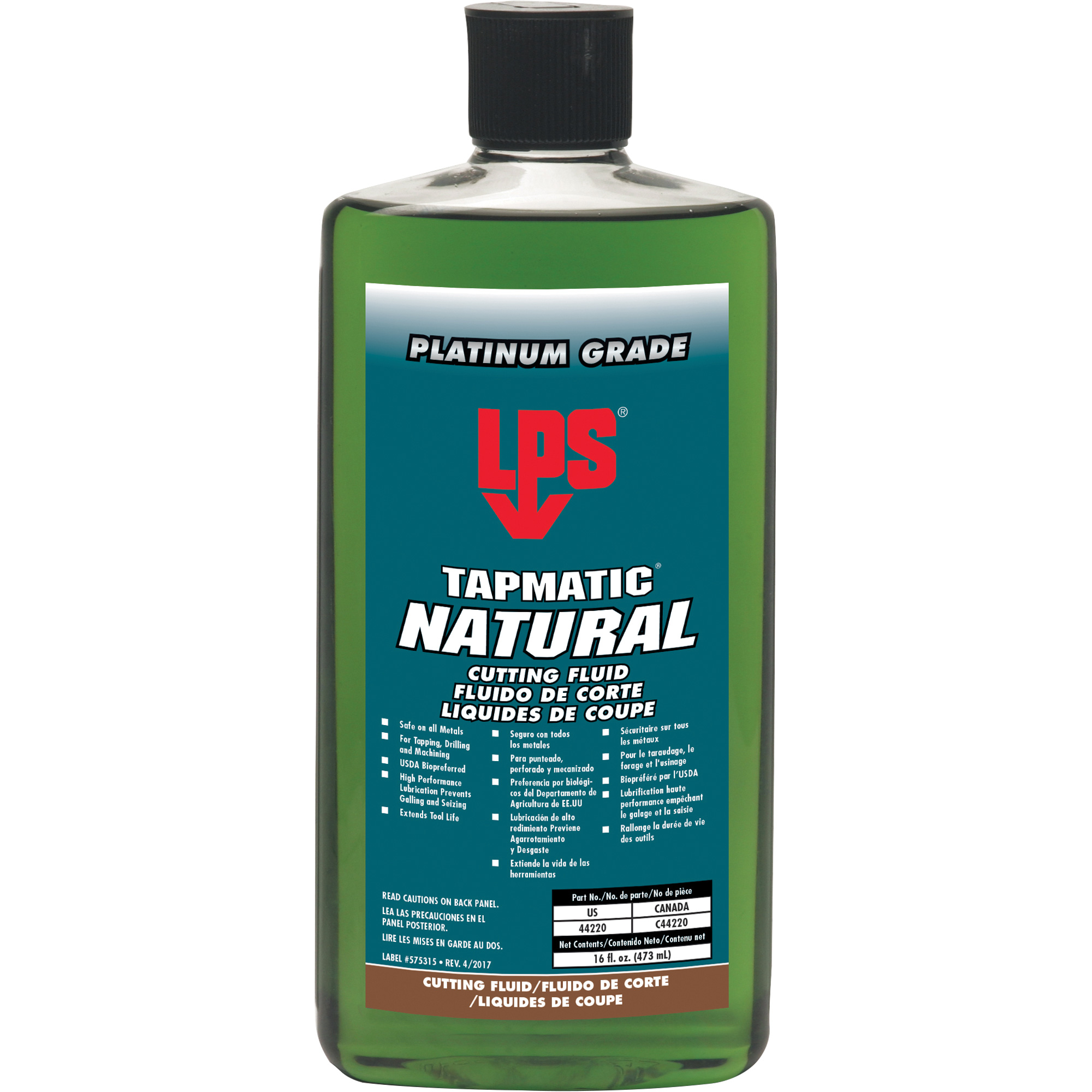 Liquides de coupe Natural de TapmaticMD, 16 oz