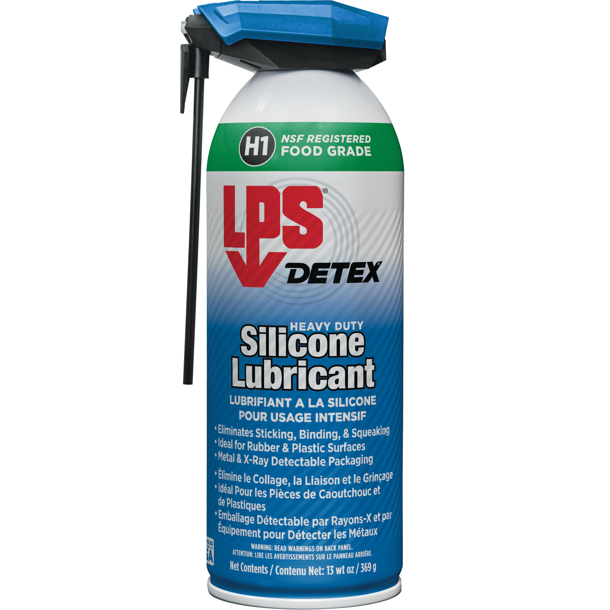 Lubrifiant au silicone pour usage intensif DetexMD, Canette aérosol