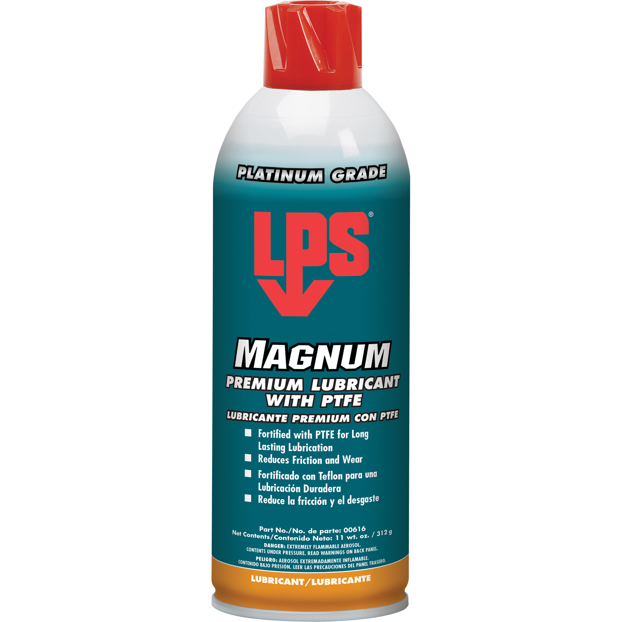 Lubrifiant de qualité supérieure avec PTFE Magnum, Canette aérosol, 16 oz