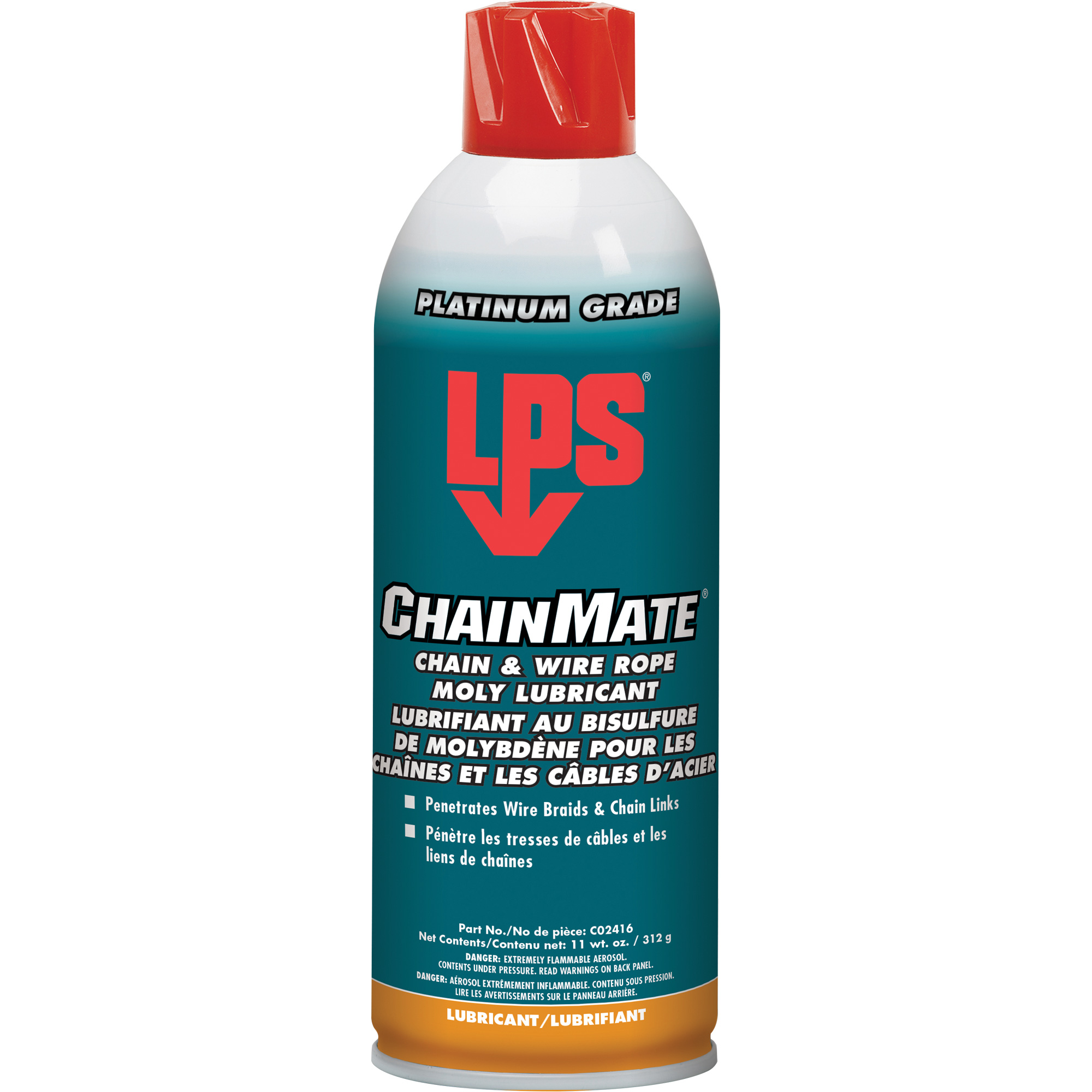 Lubrifiant pour chaînes & câbles métalliques ChainmateMD, Canette aérosol