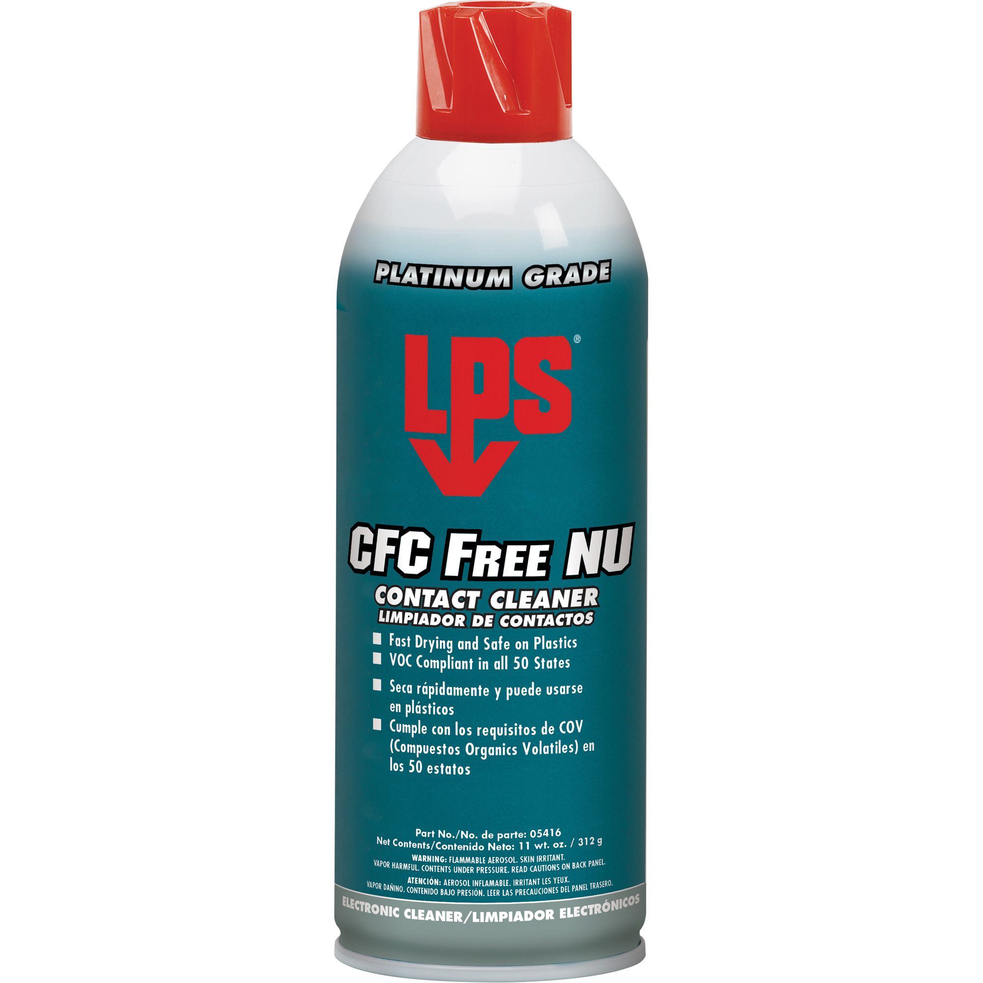 Nettoyant pour contacts NU LVC sans CFC, Canette aérosol