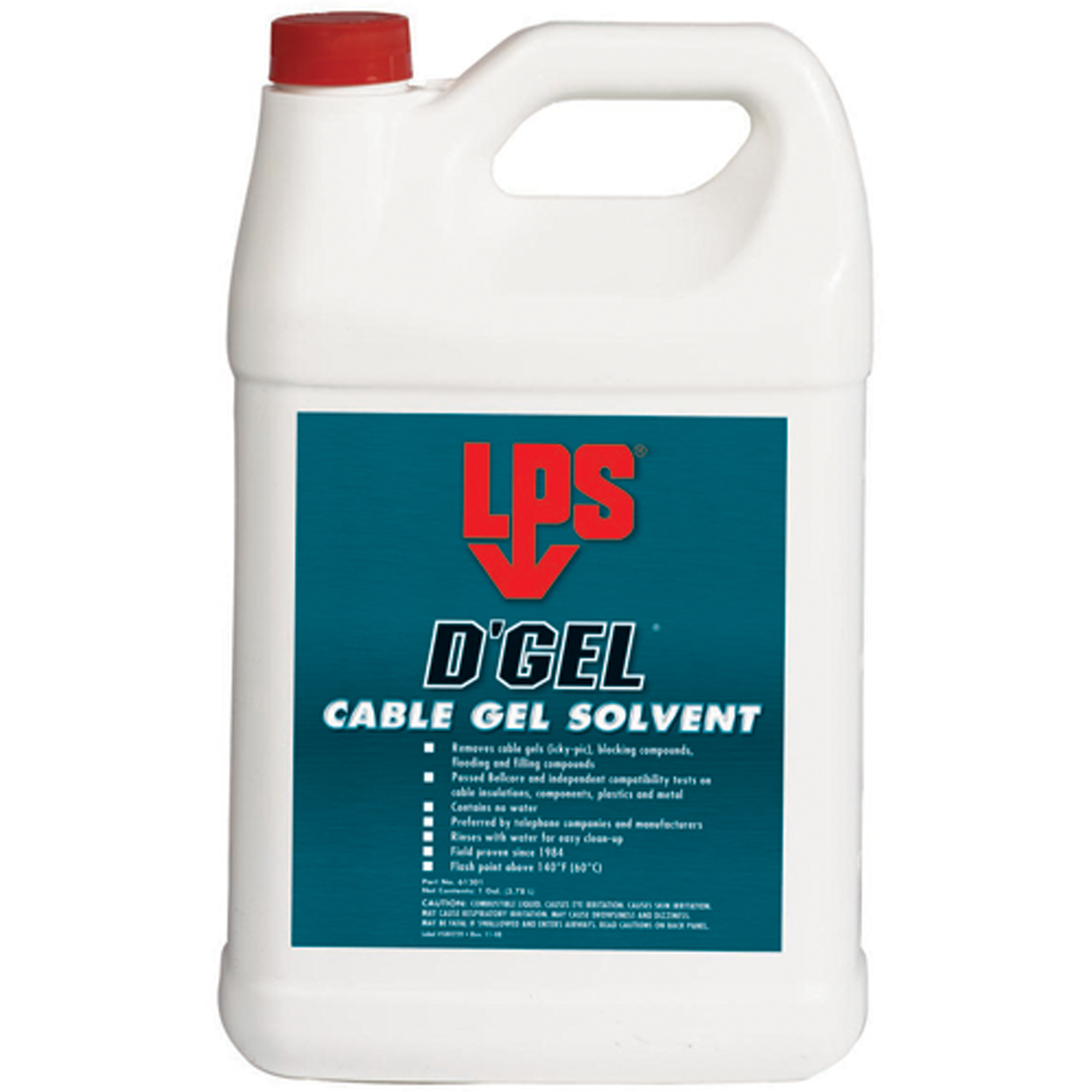 Solvant de gel D'GelMD pour câbles, 1 gal., Cruche