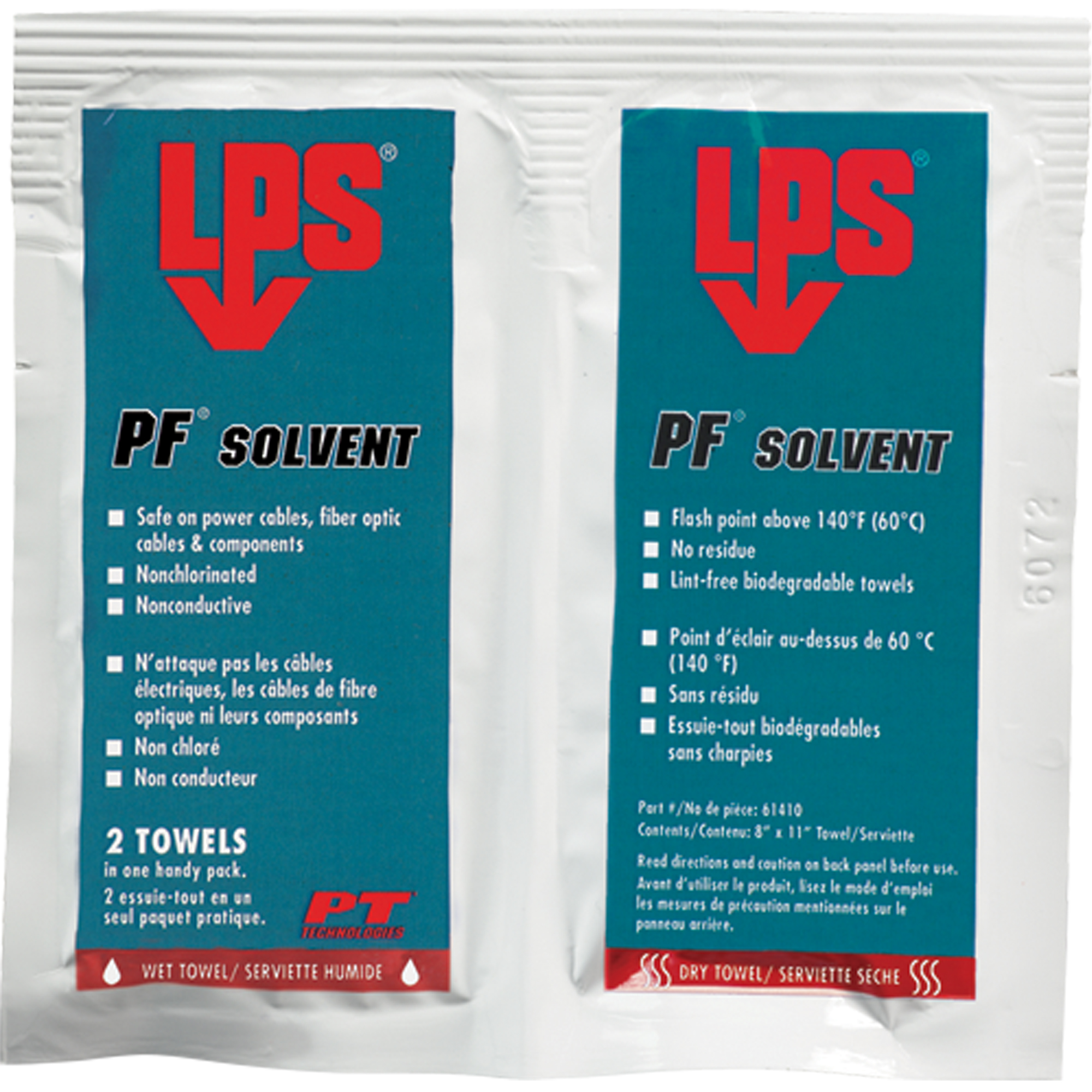 Solvant PFMD, Sachets