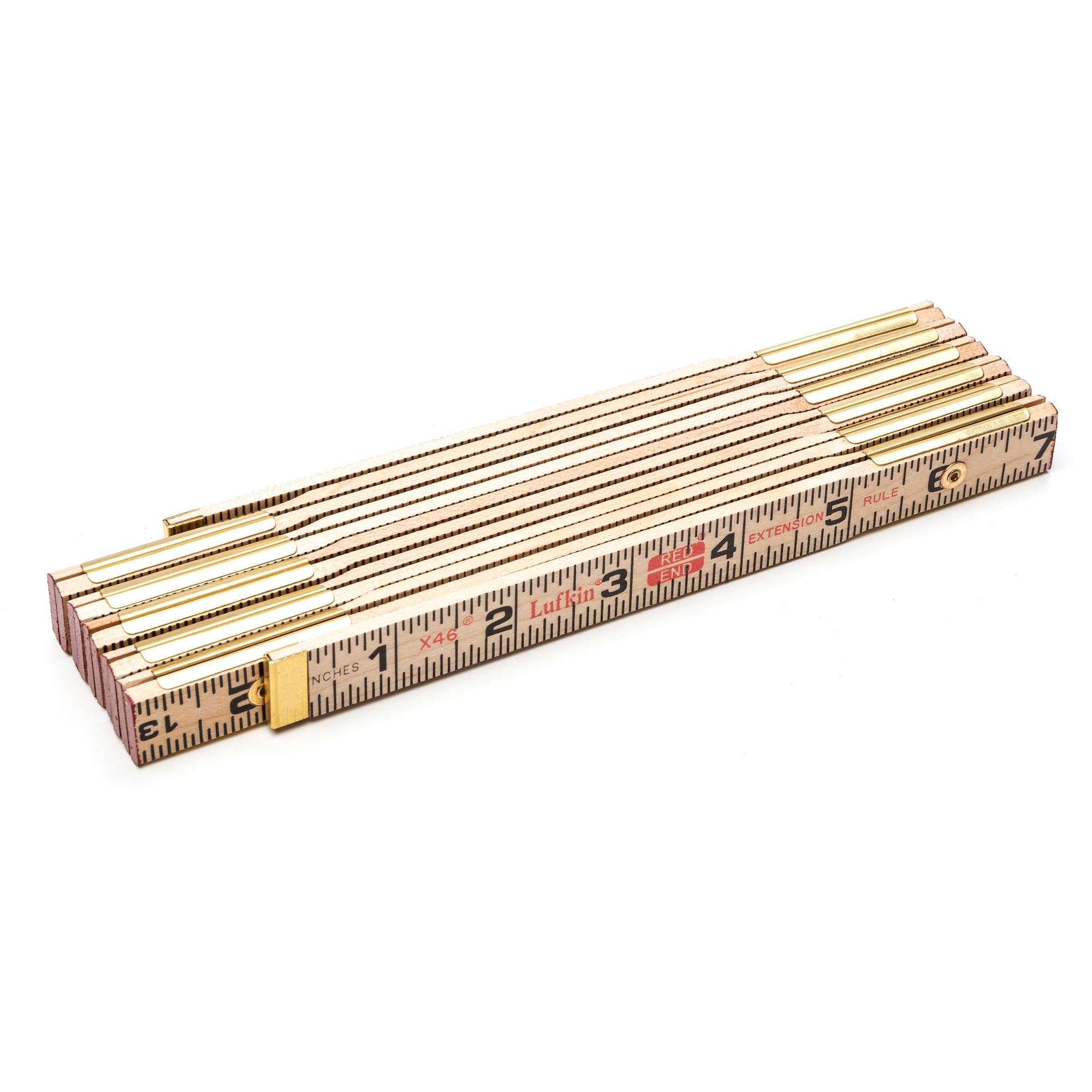 Règle pliante, 6' lo, Bois, Graduations de 1/16"
