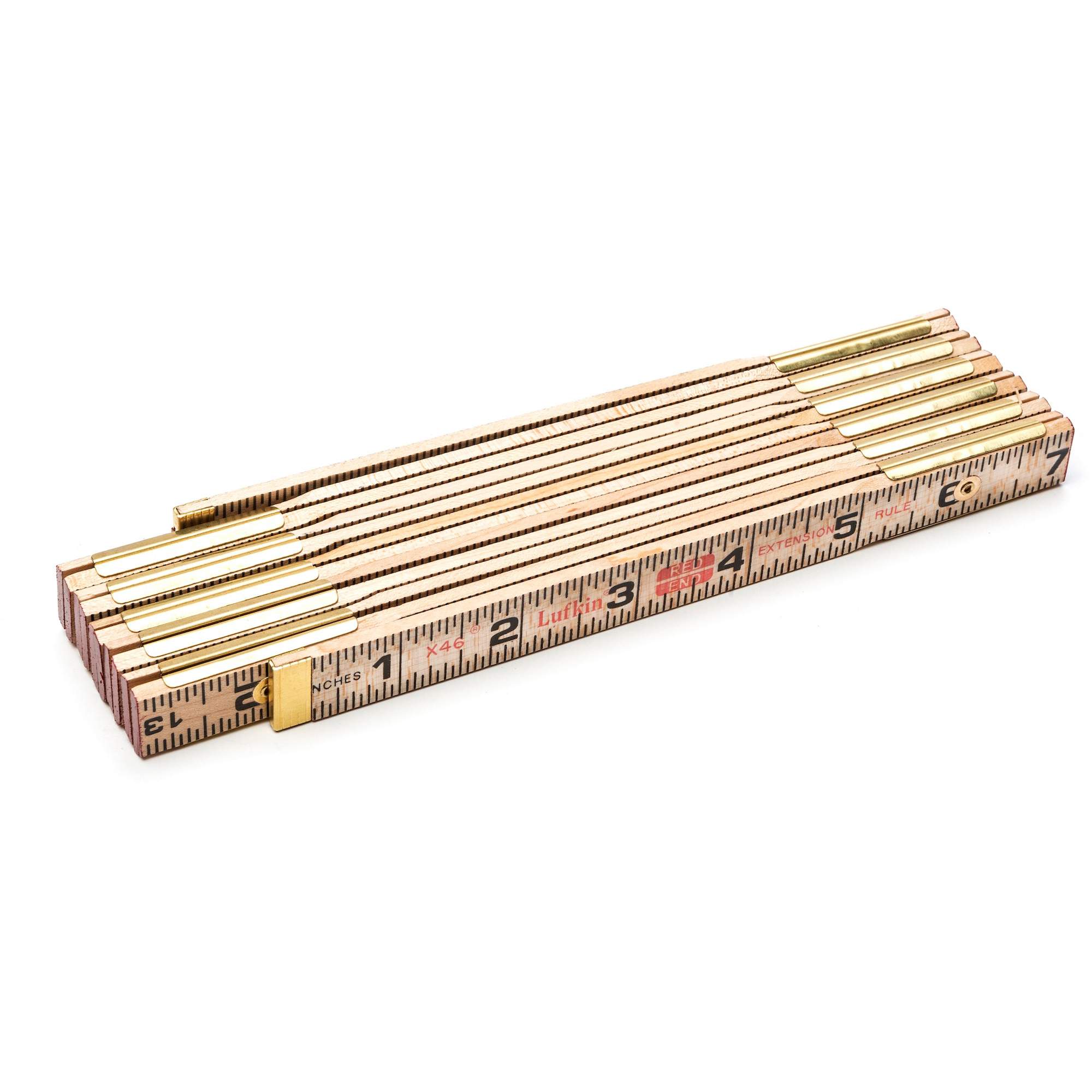 Règle Red EndMD avec deux rallonges de règle à glissière de 6", 6' lo, Bois, Graduations de 1/16"