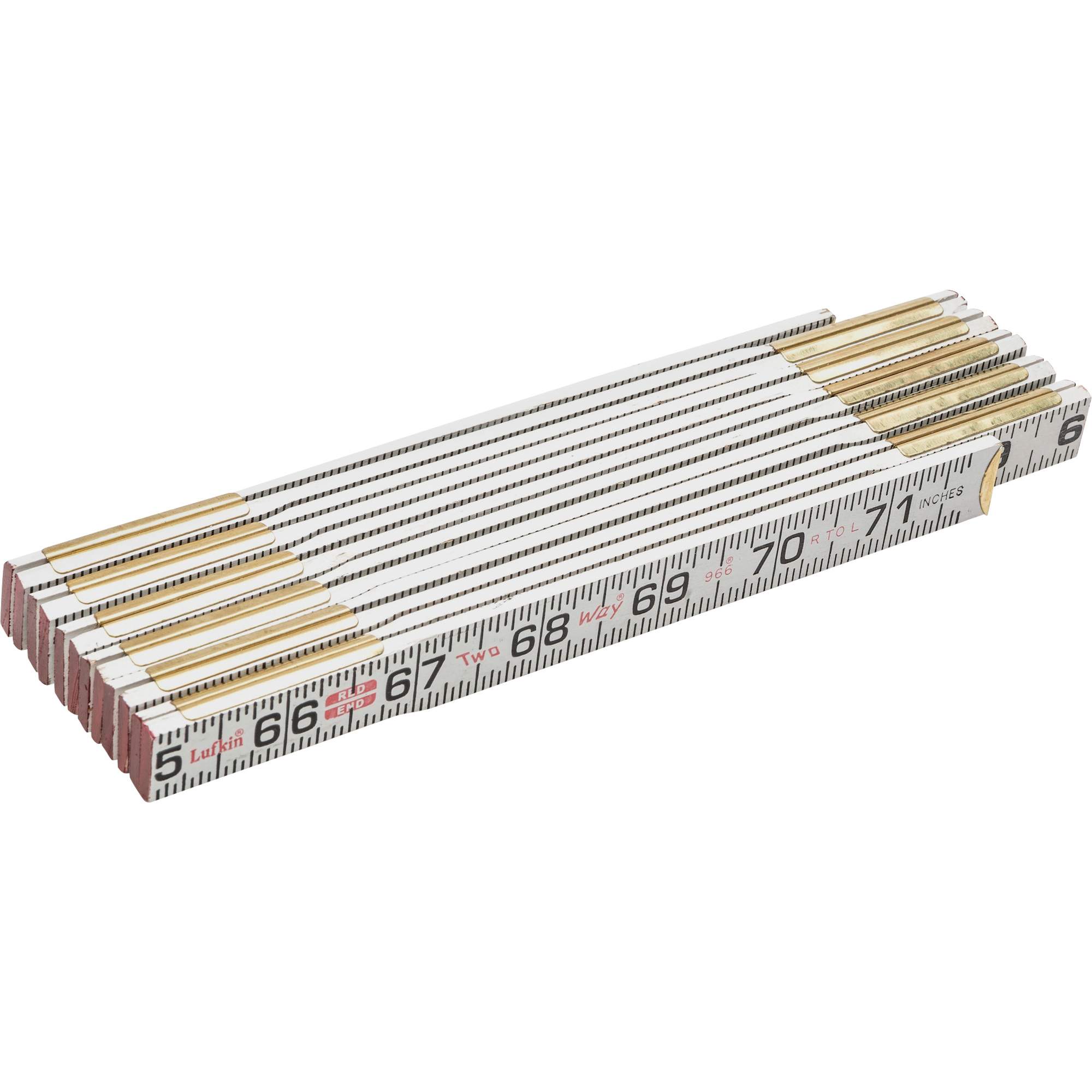 Règle Red EndMD Two WayMD, 6' lo, Bois, Graduations de 1/16"