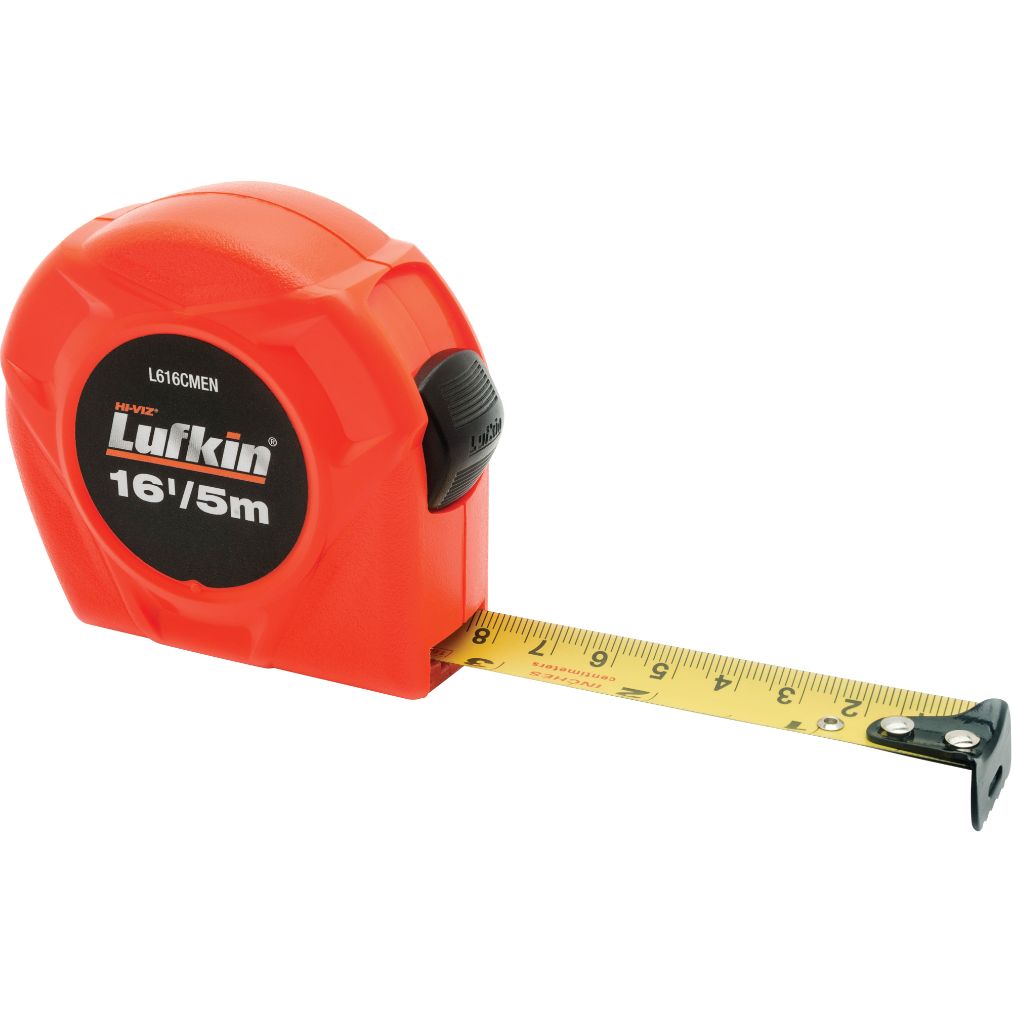 Ruban à mesurer à retour automatique série L600N, 3/4" x 16'/5 m, Marques de goujon Impérial & métrique