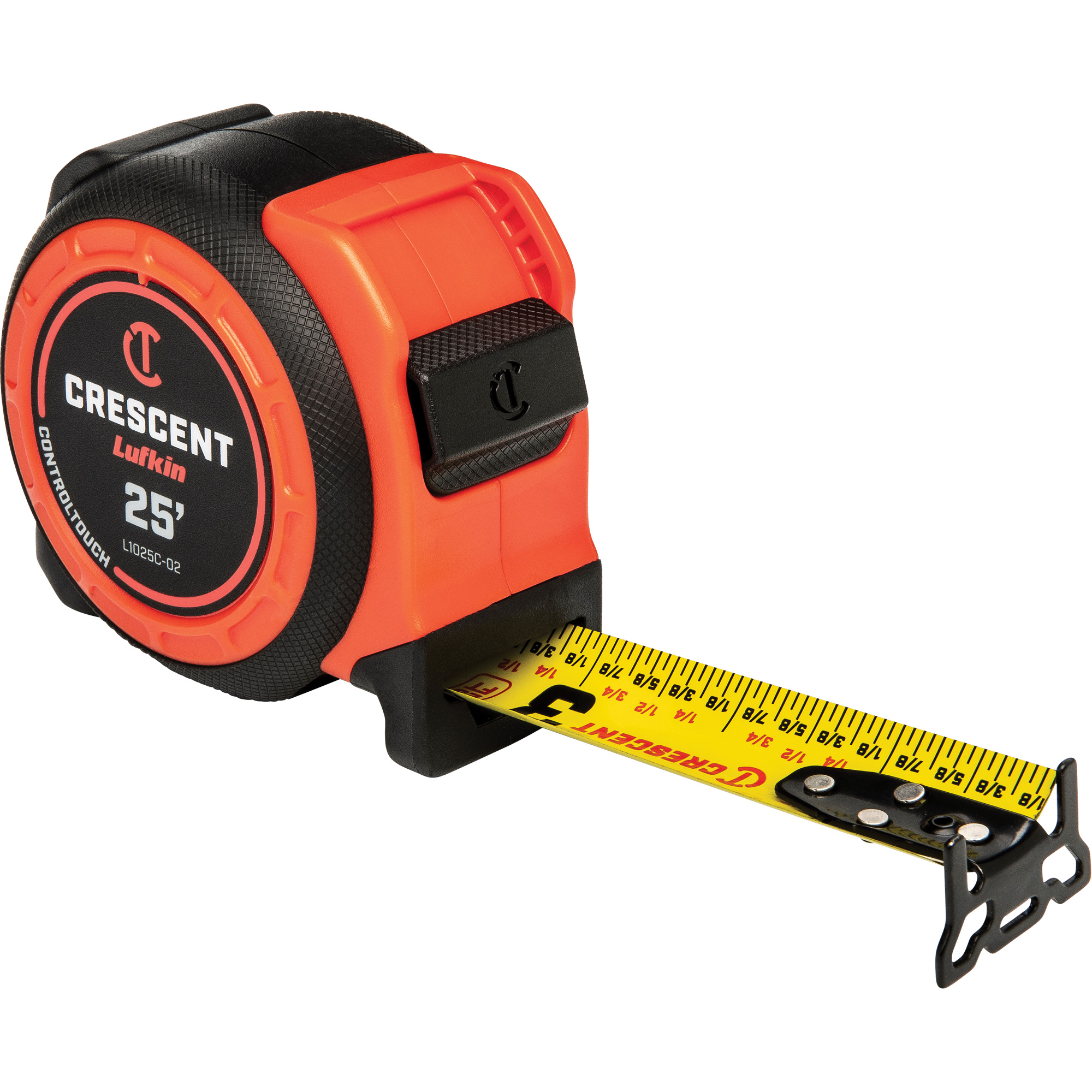 Ruban à mesurer CONTROLTOUCH, 1-3/16" x 25', Marques de goujon SAE