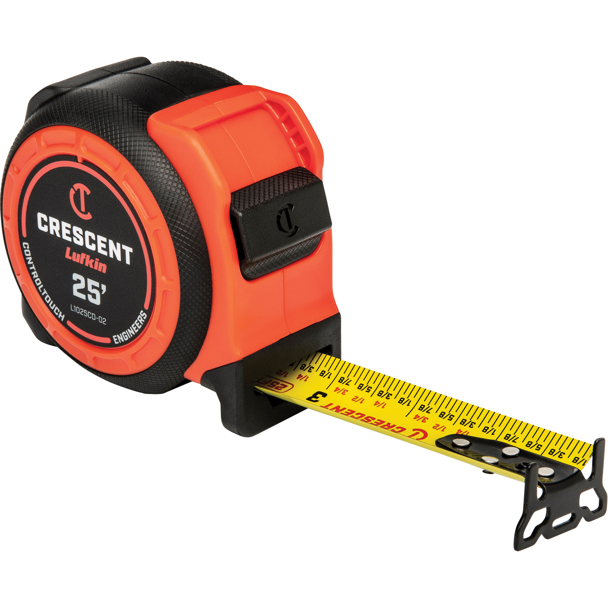 Ruban à mesurer d'ingénieur CONTROLTOUCH, 1-3/16" x 25', Marques de goujon SAE